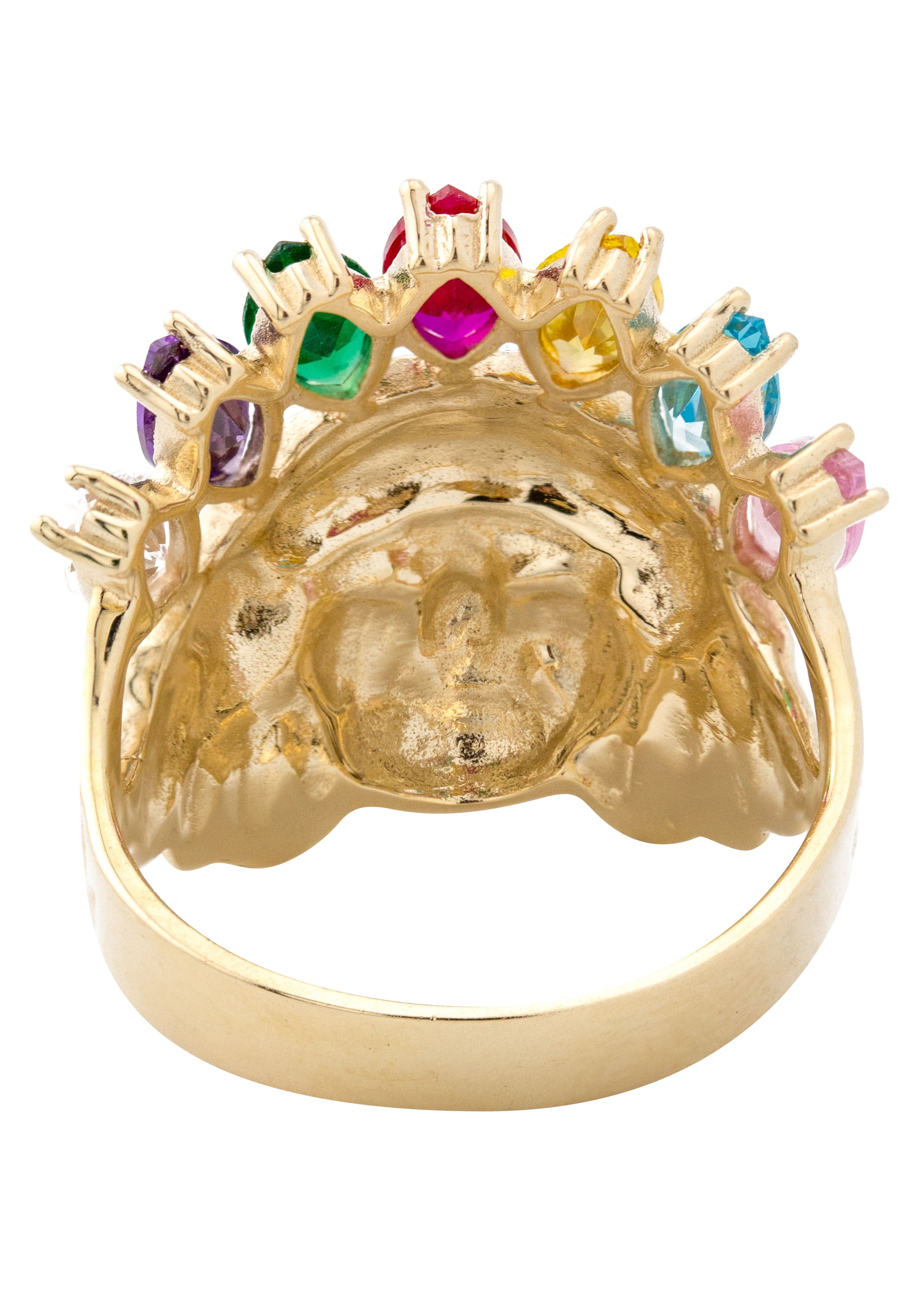 Manufacturer 1 10K Gold Indian Chief Ring For Men | 7.7 Grams