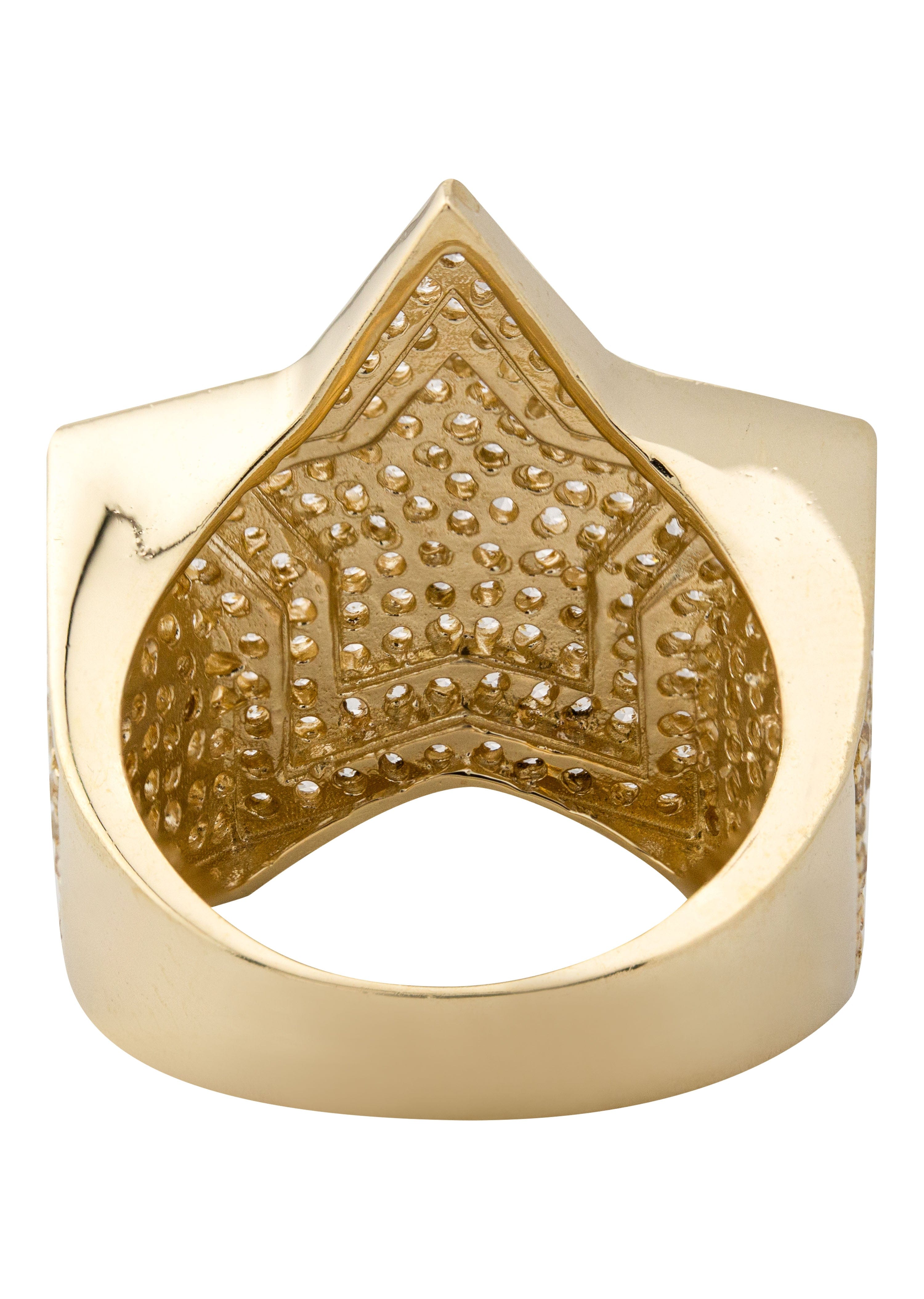 Manufacturer 1 10K Gold Cz Star Ring For Men | 10 Grams