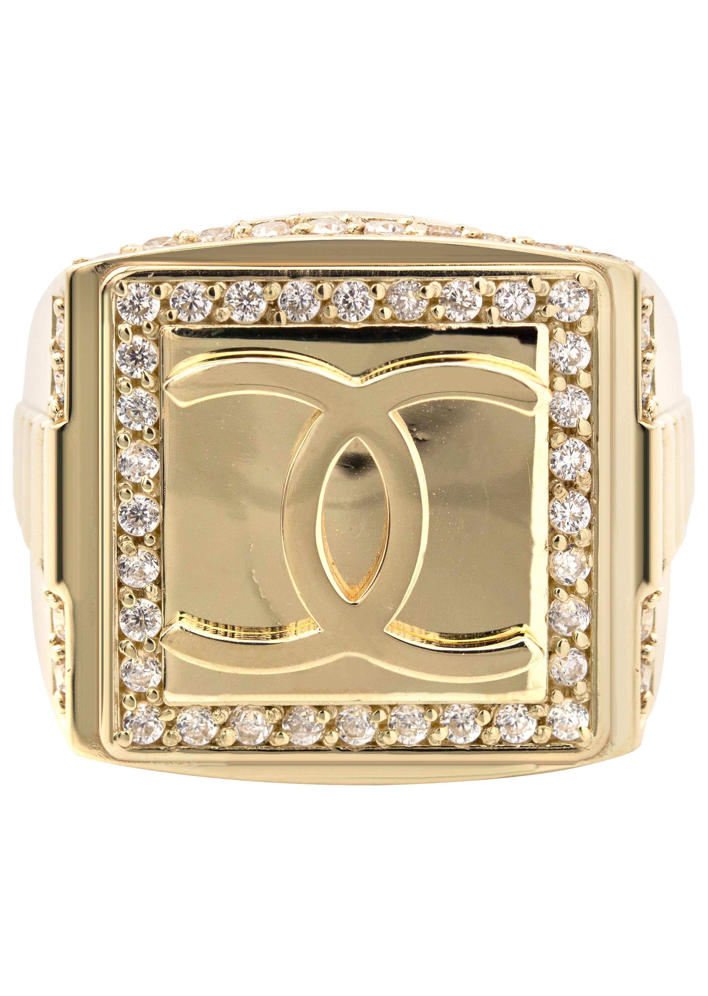 Manufacturer 1 10K Gold Cz Pinky Ring For Men | 6 Grams
