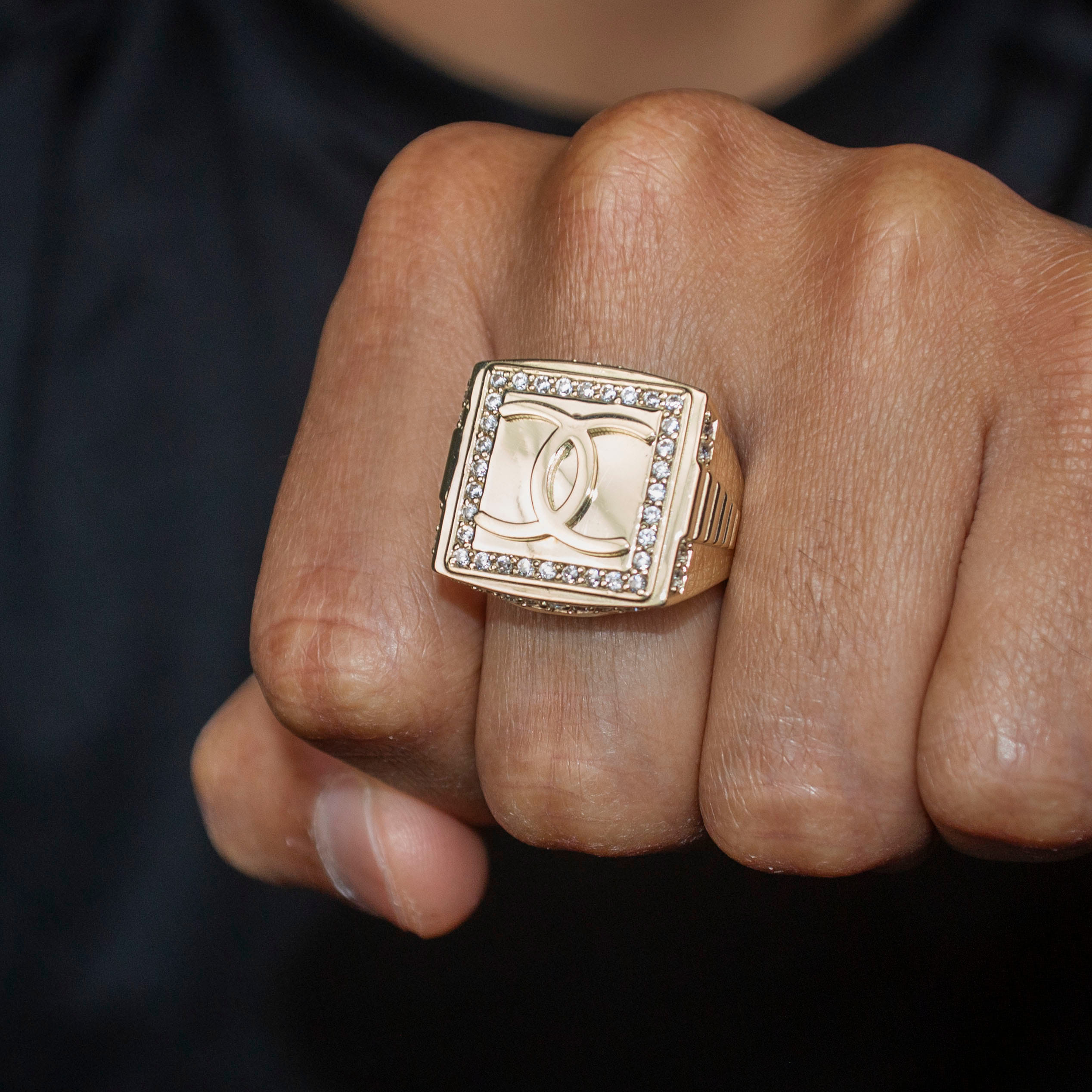 Manufacturer 1 10K Gold Cz Pinky Ring For Men | 6 Grams