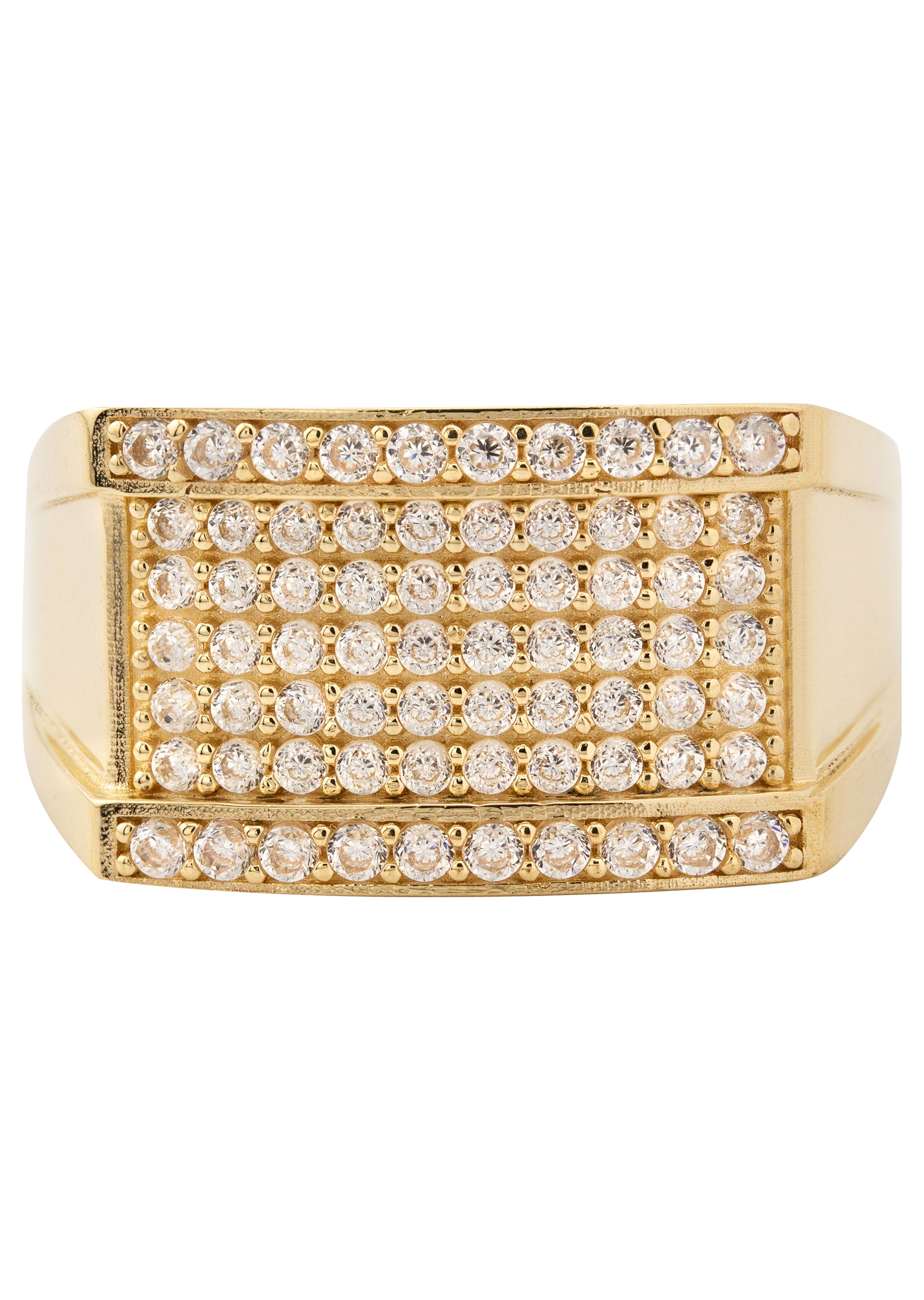 Manufacturer 1 10K Gold Cz Pinky Ring For Men | 5 Grams