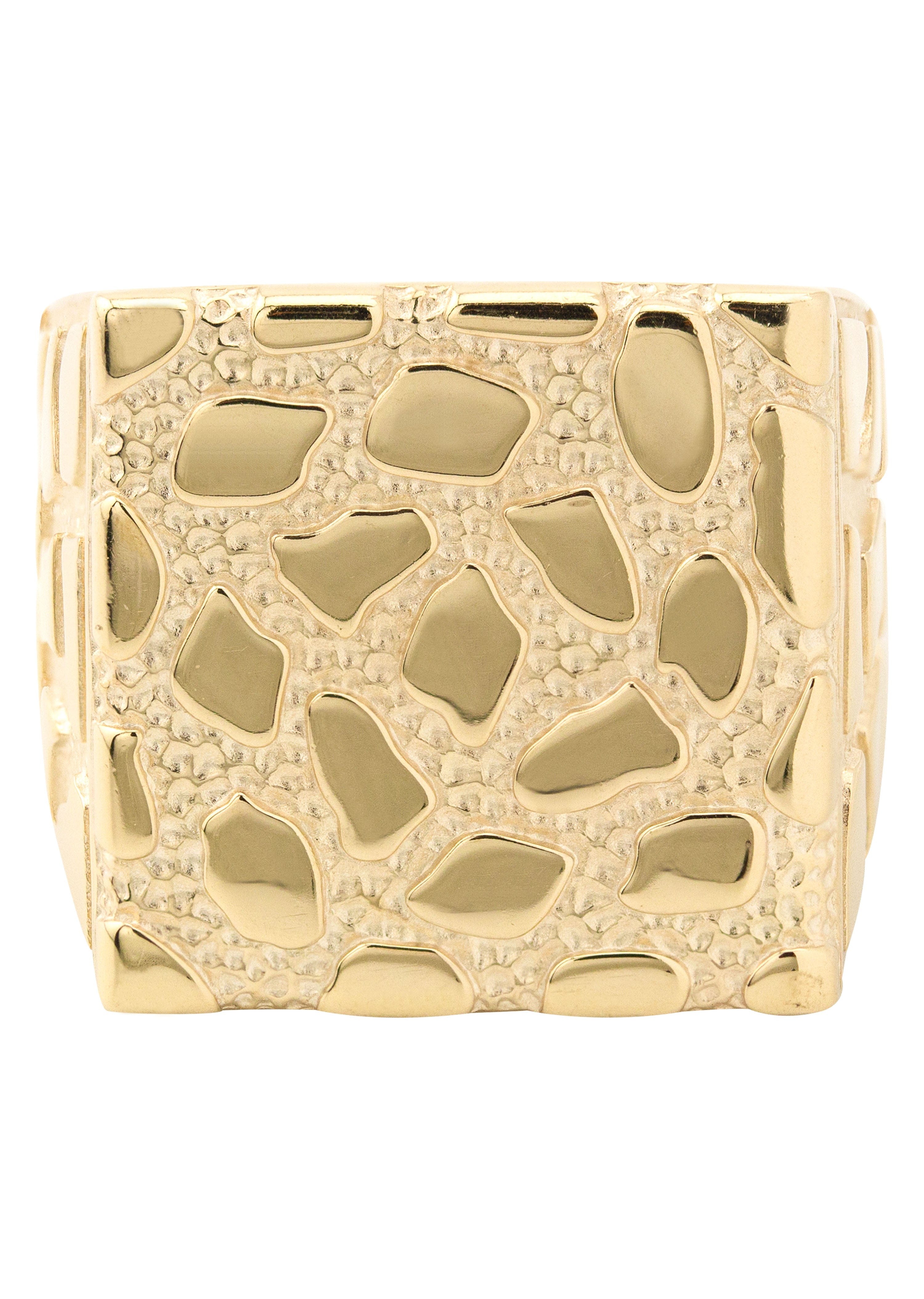 Manufacturer 1 10K Gold Nugget Ring For Men | 5.2 Grams