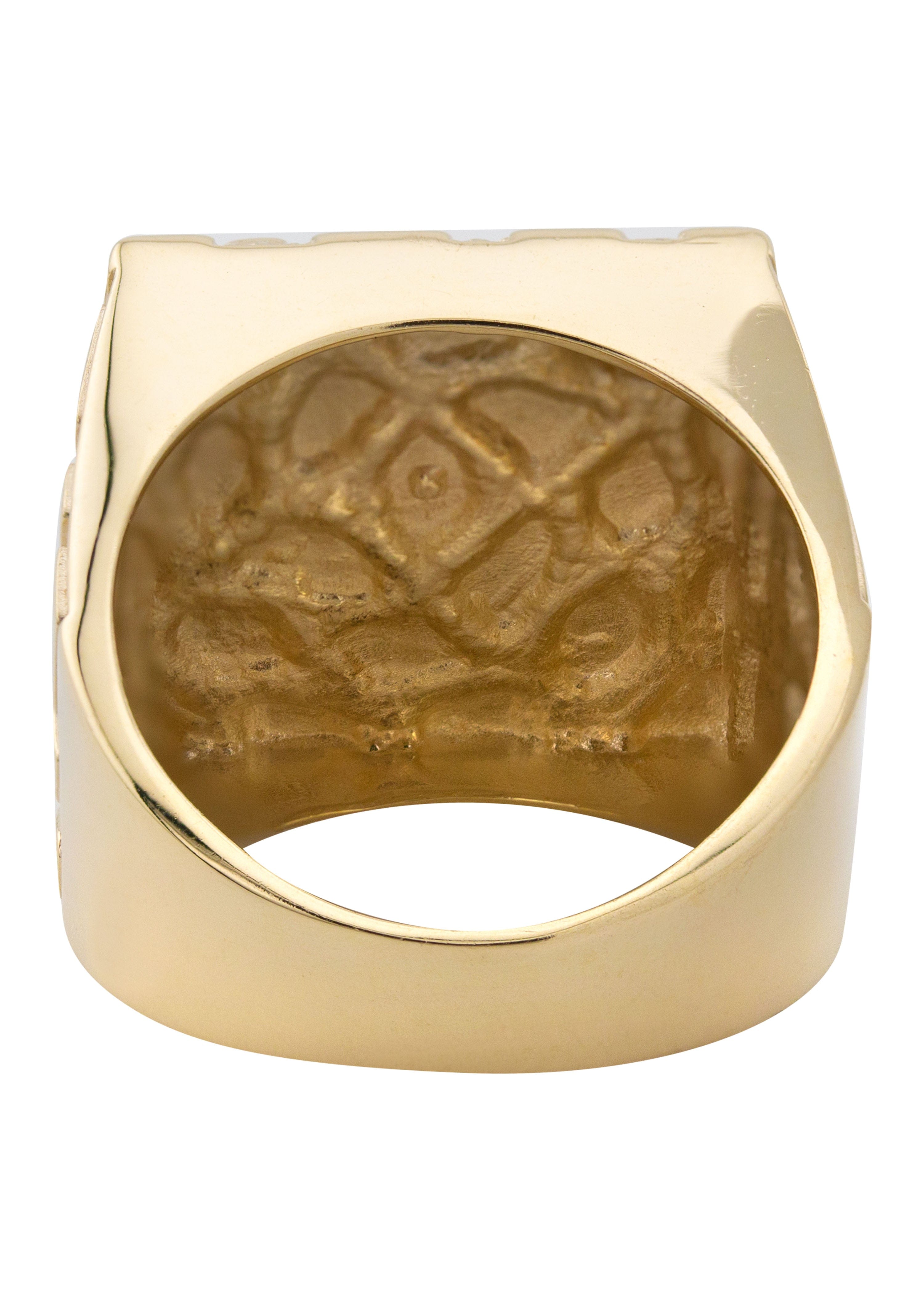 Manufacturer 1 10K Gold Nugget Ring For Men | 5.2 Grams
