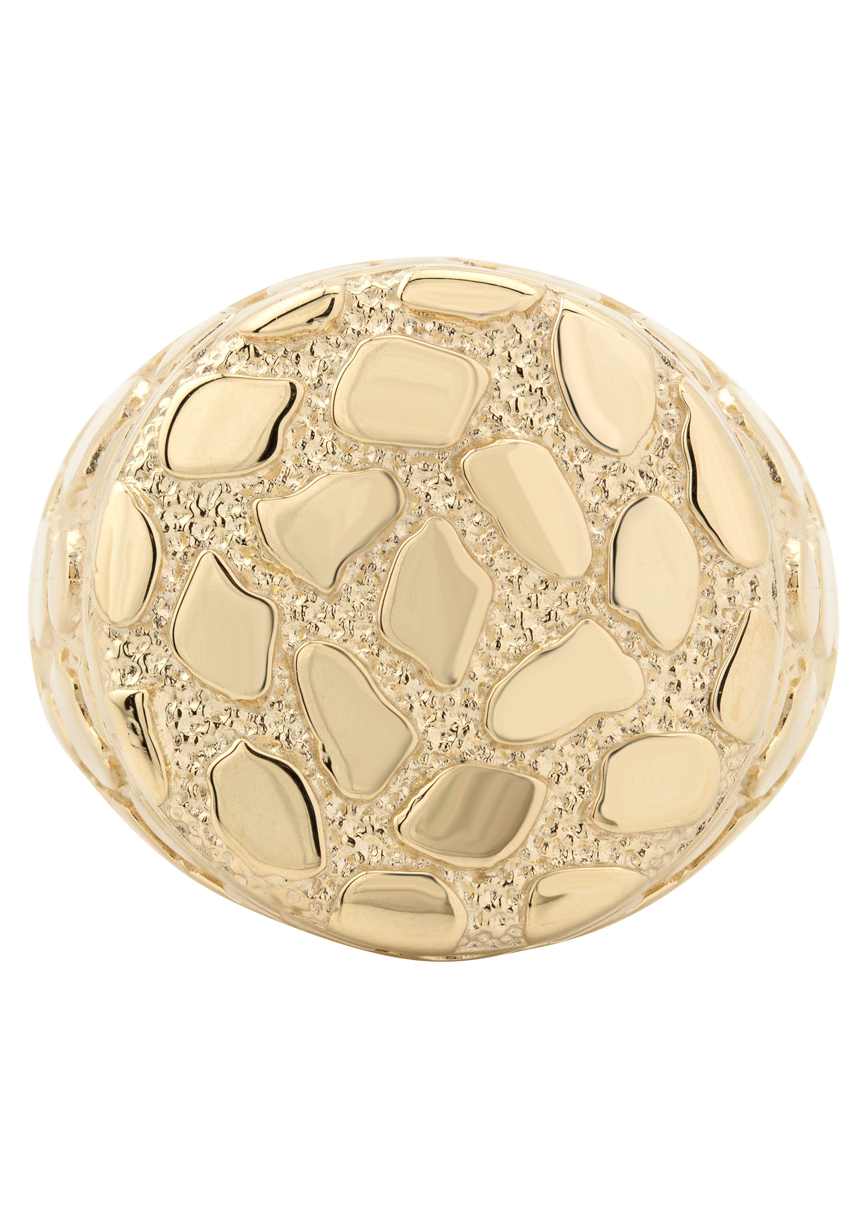 Manufacturer 1 10K Gold Nugget Ring For Men | 4.4 Grams