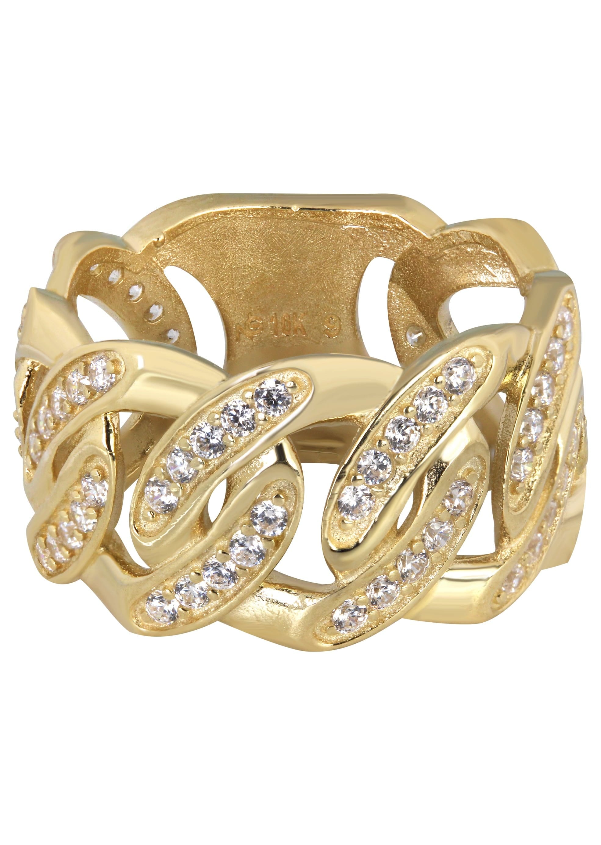Manufacturer 1 10K Cuban Gold Ring For Men - Mens Pinky Ring | 7.3 Grams