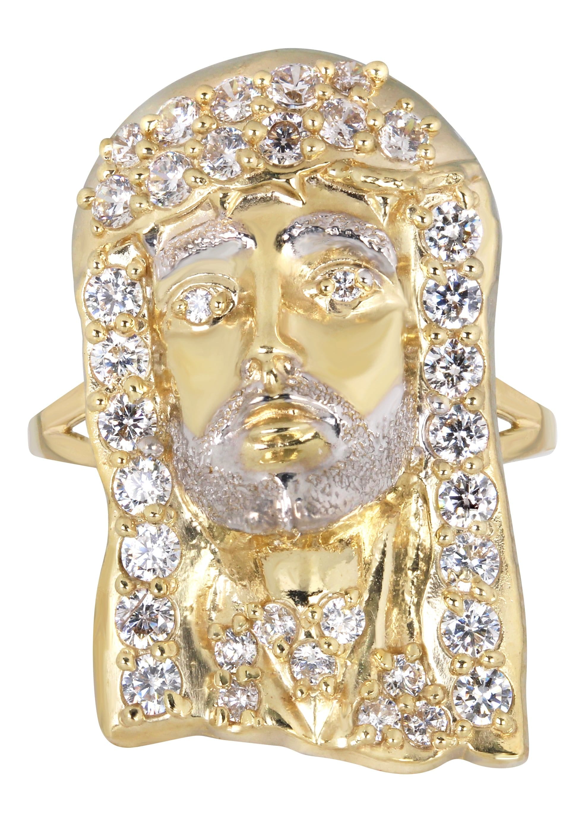Manufacturer 1 10K Jesus Gold Ring For Me | 6.4 Grams