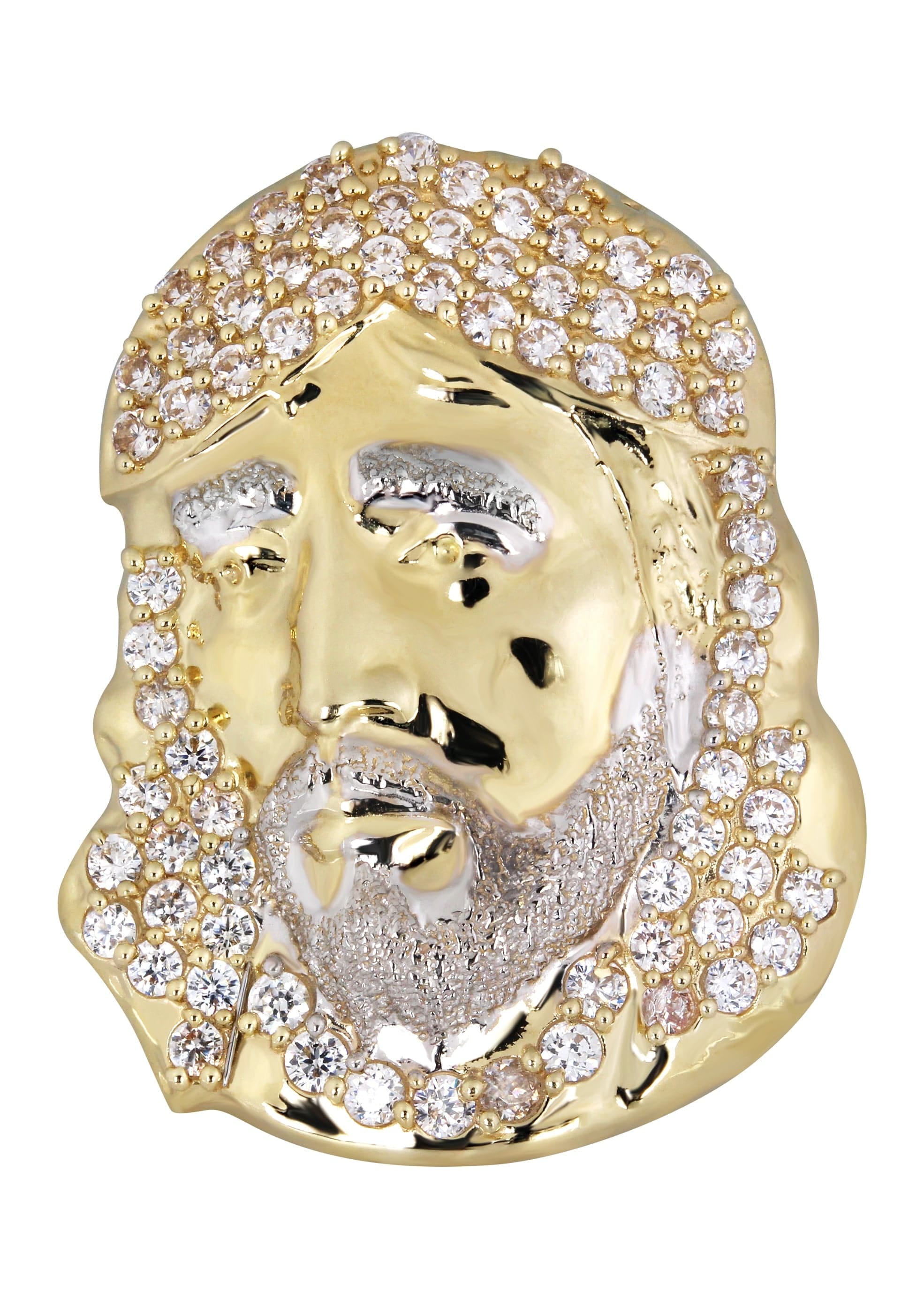 Manufacturer 1 10K Jesus Gold Ring For Men | 8.6 Grams
