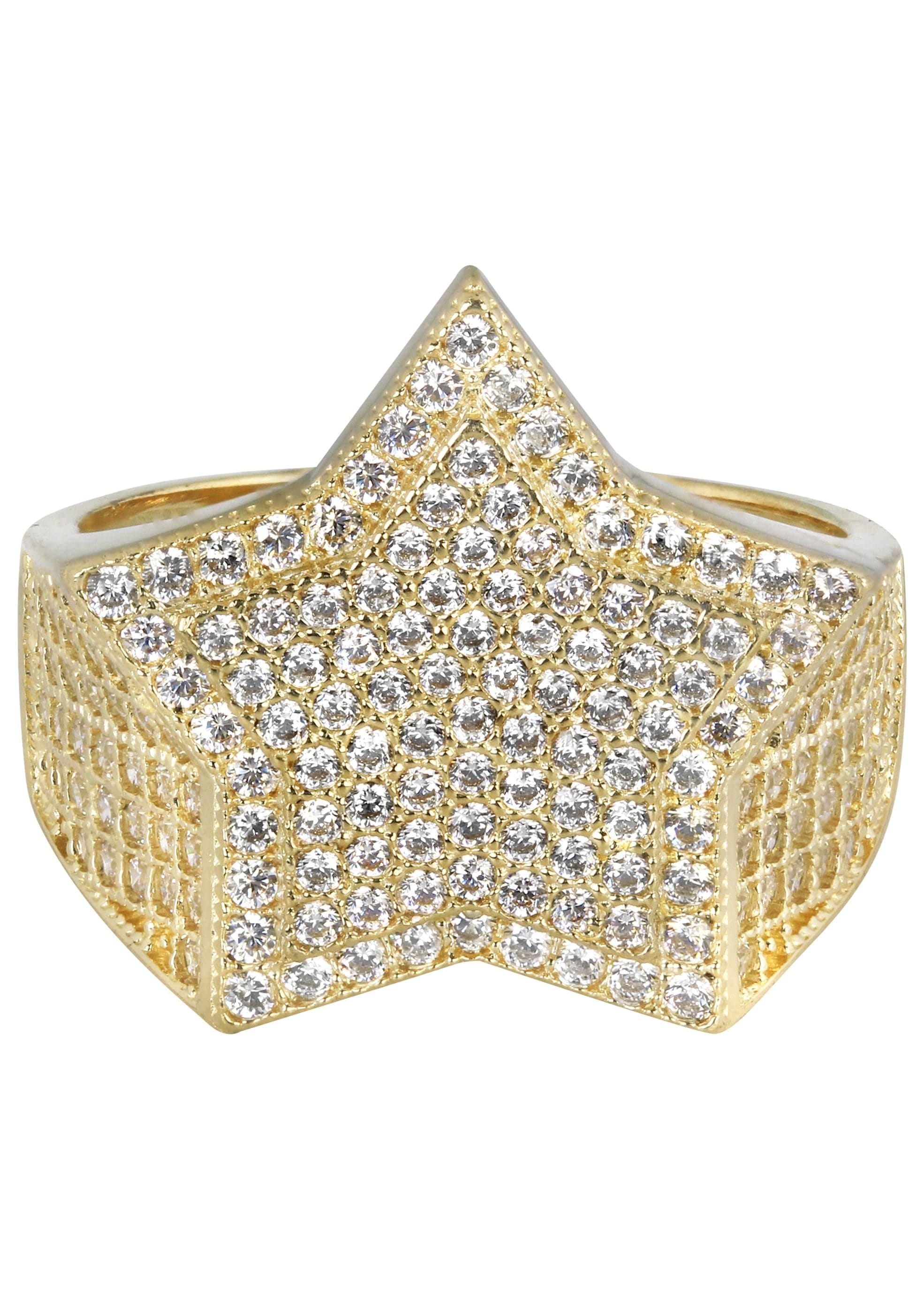 Manufacturer 1 10K Star Gold Ring For Men - Mens Pinky Ring | 6.5 Grams