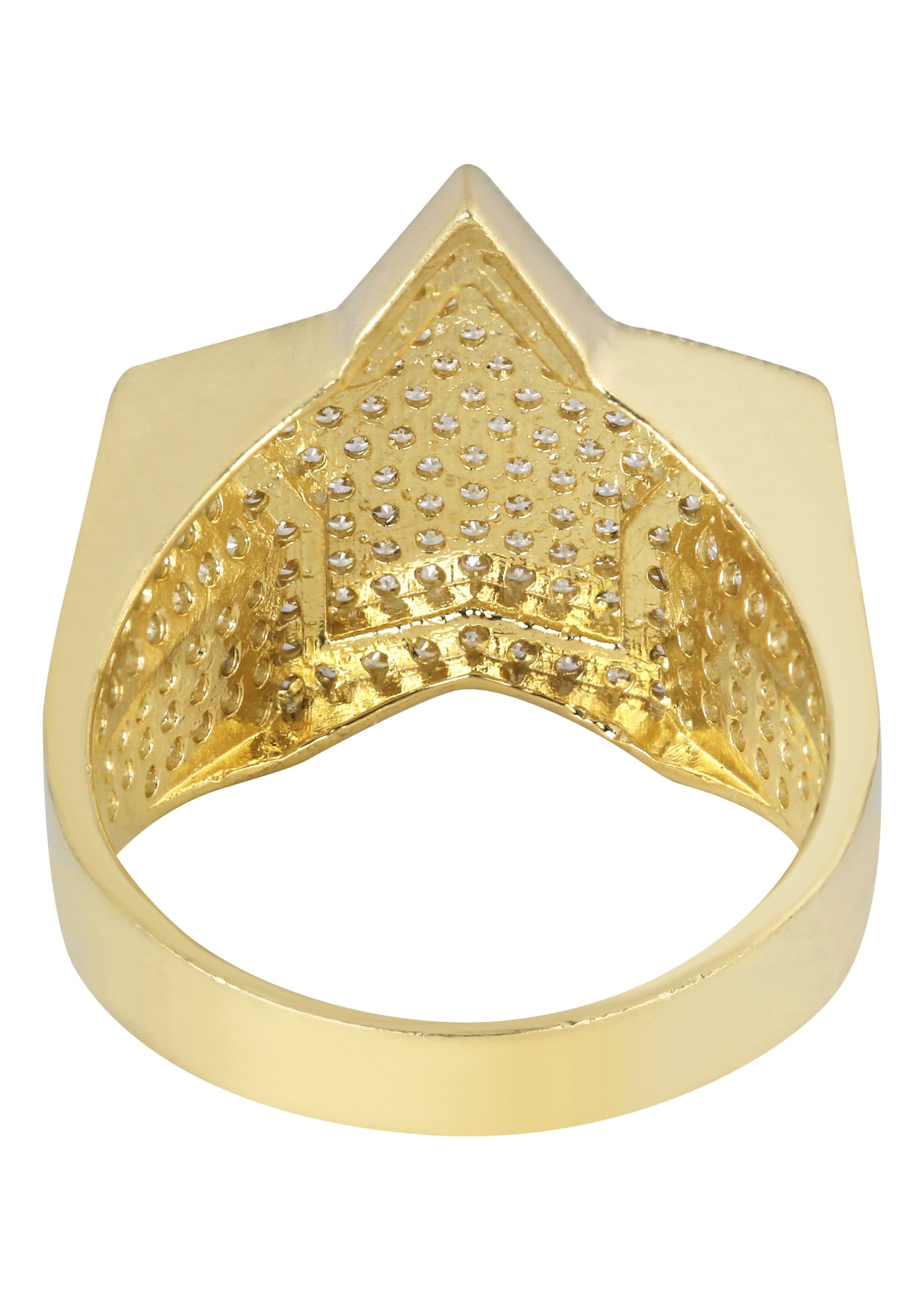 Manufacturer 1 10K Star Gold Ring For Men - Mens Pinky Ring | 6.5 Grams