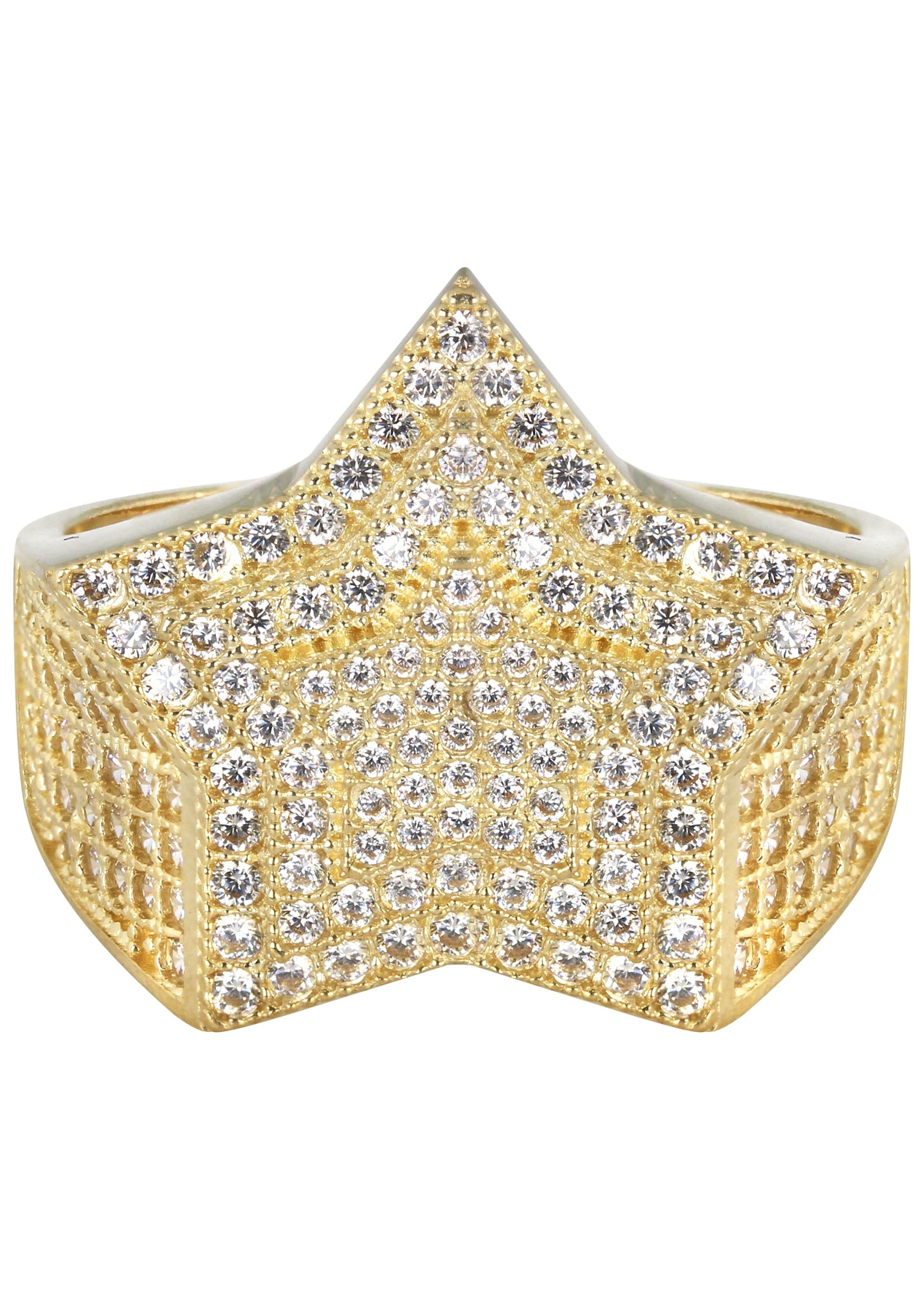 Manufacturer 1 10K Star Gold Ring For Men - Mens Pinky Ring | 7.7 Grams