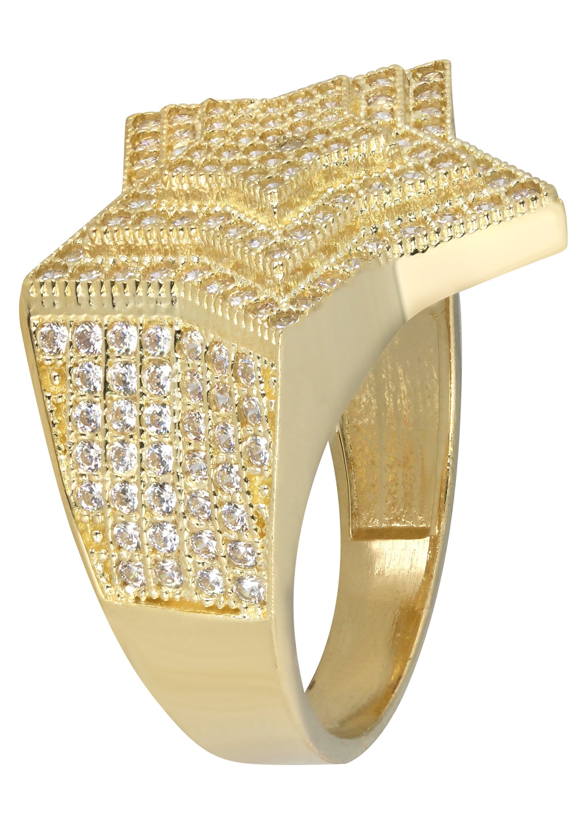 Manufacturer 1 10K Star Gold Ring For Men - Mens Pinky Ring | 7.7 Grams