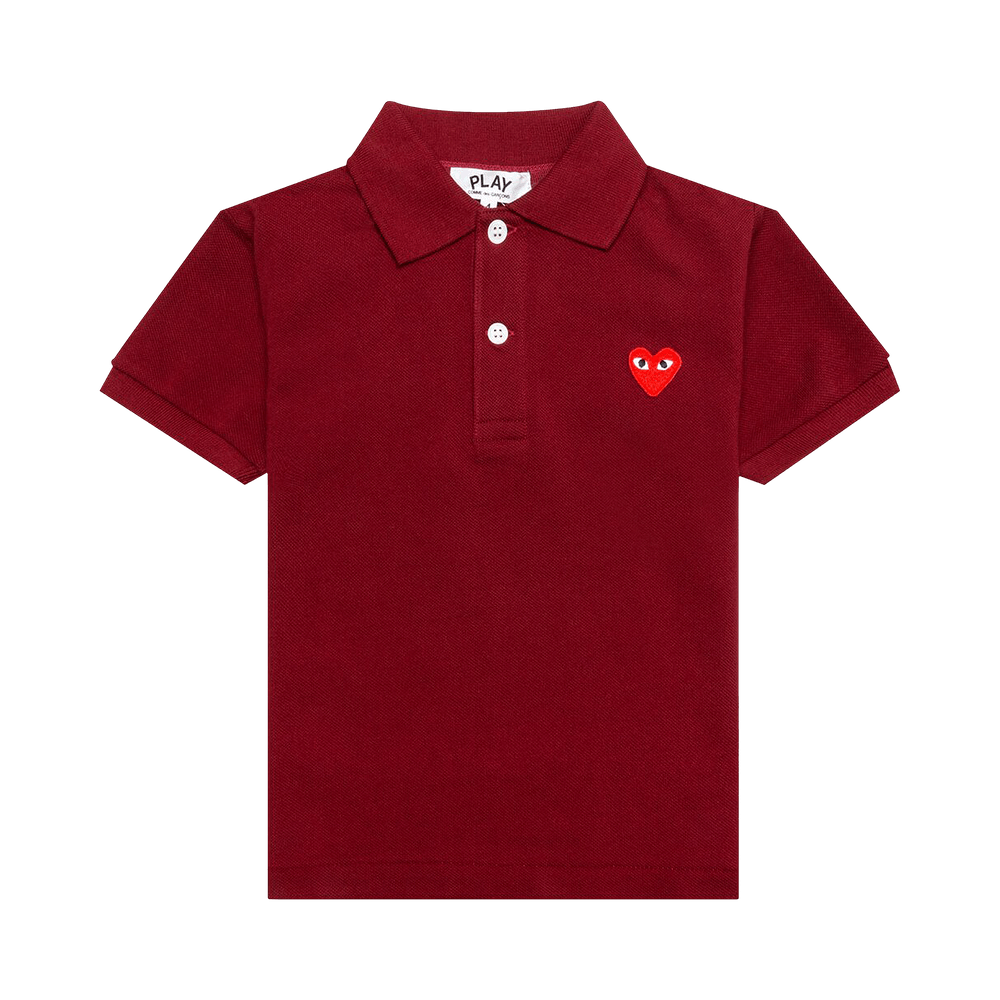 Comme des Garçons PLAY Polo Shirt Burgundy