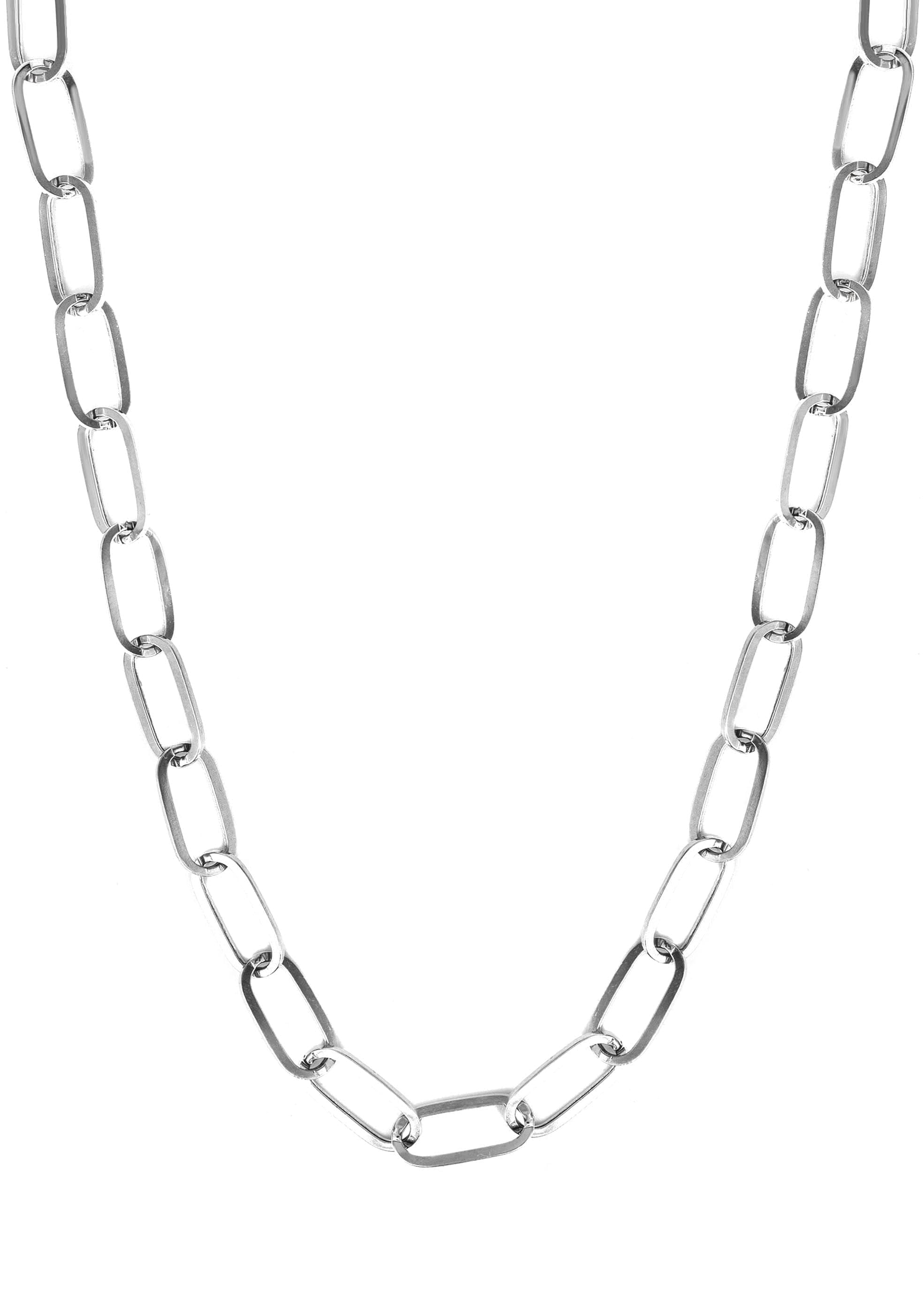 Manufacturer 41 Semi Solid Paper Clip White Gold Chain 10K & 14K
