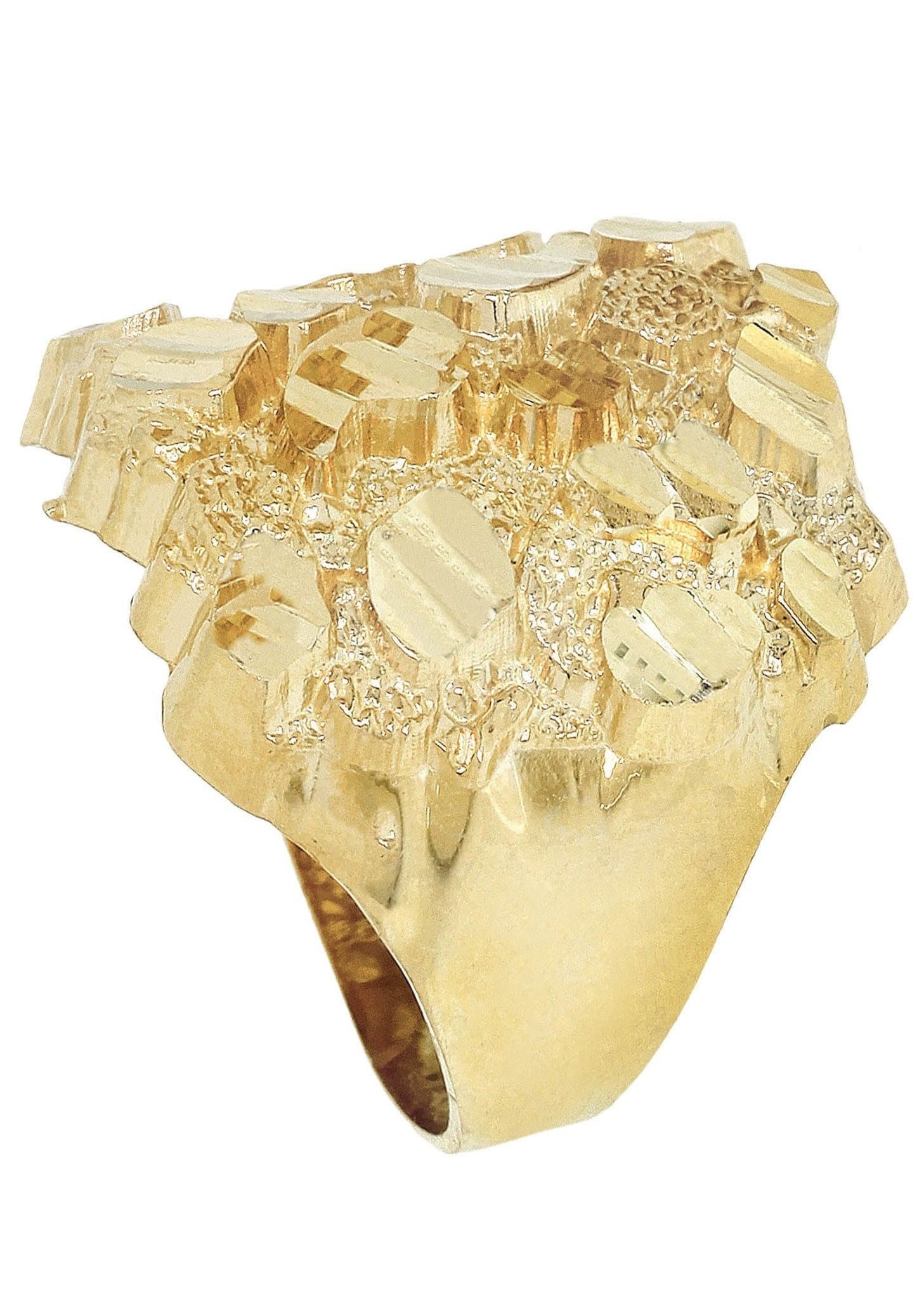 Manufacturer 3 Gold Nugget Ring - 10K Gold | 6.1 Grams