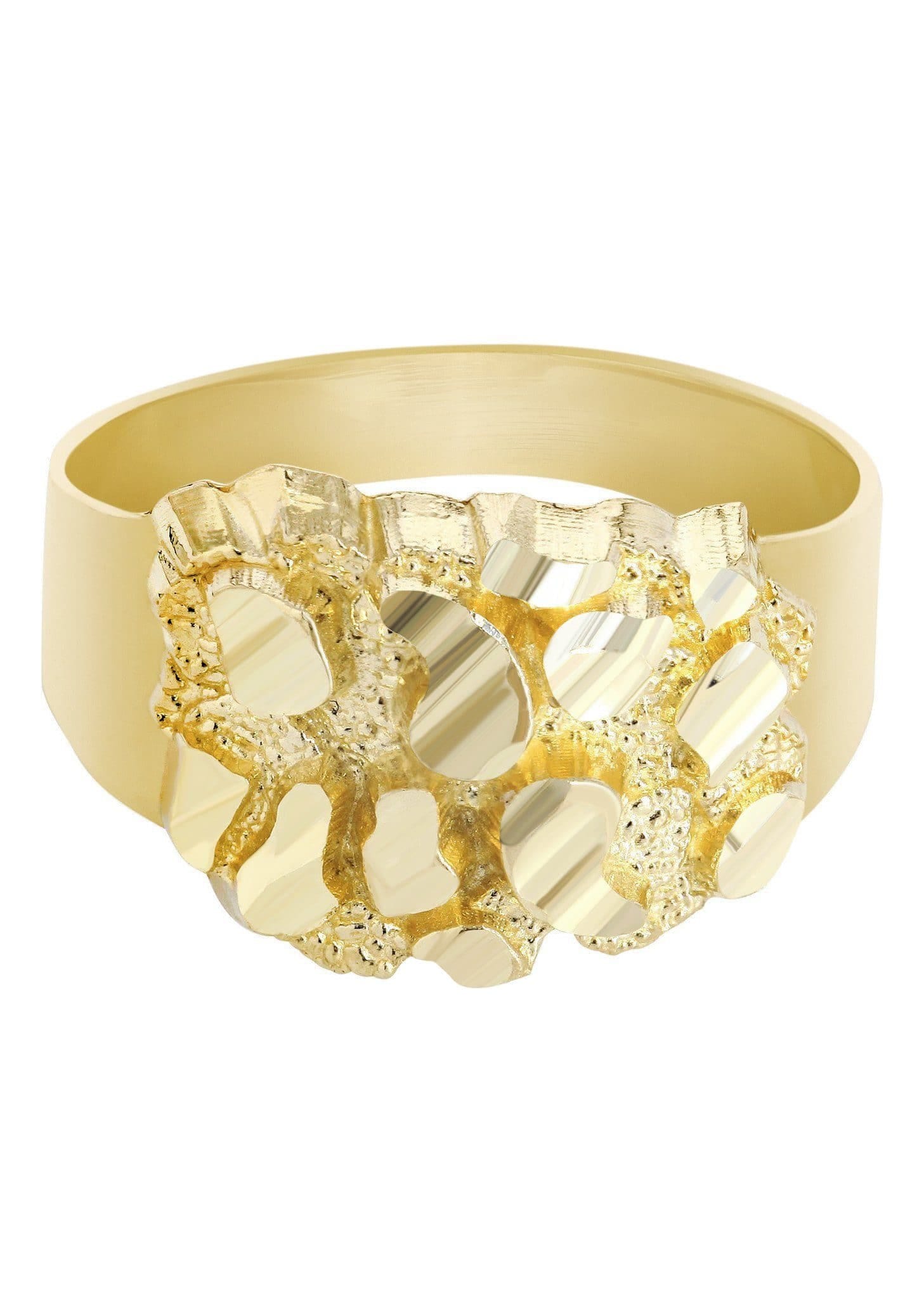Manufacturer 3 Gold Nugget Ring - 10K Gold | 4.5 Grams