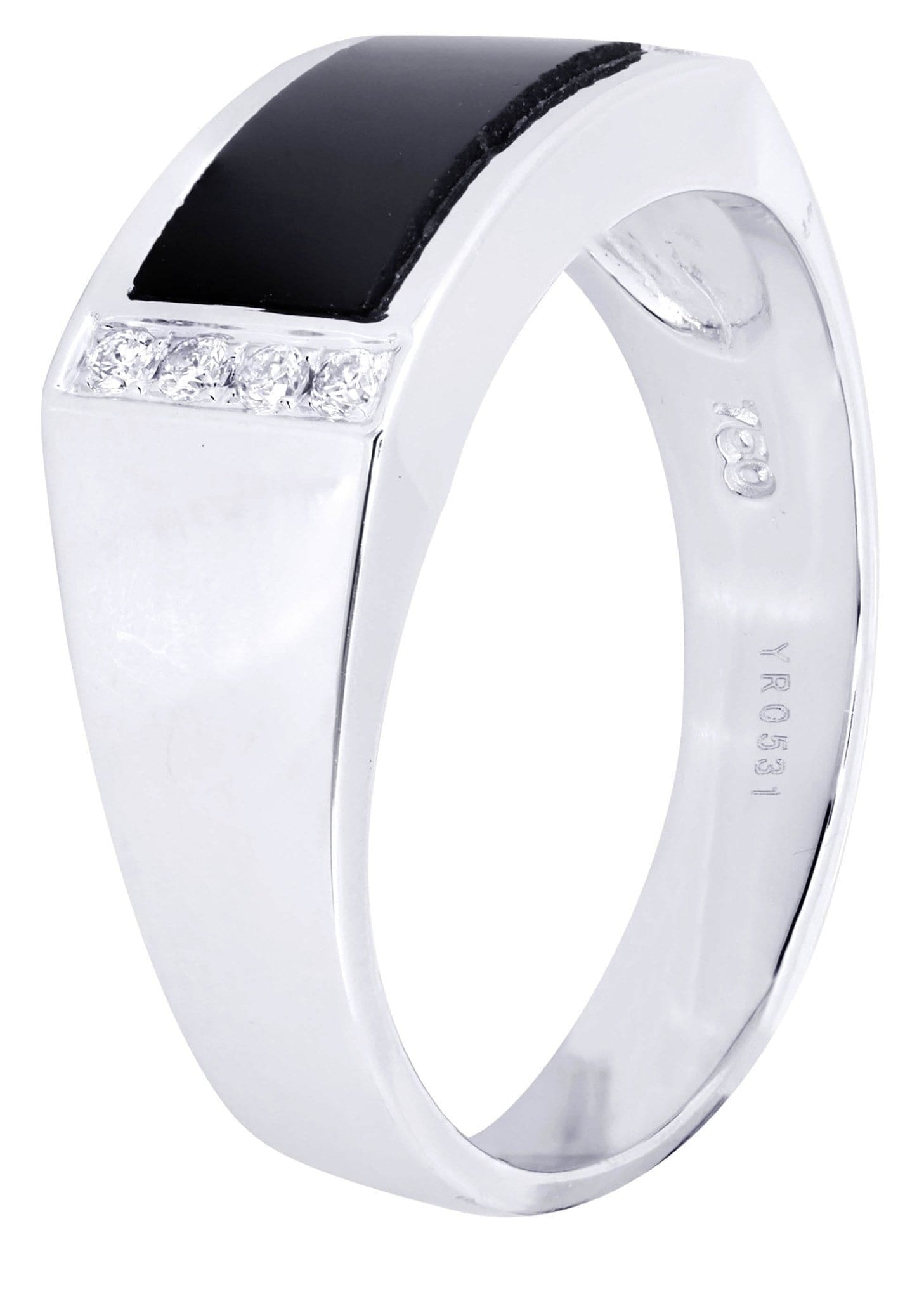 Manufacturer 47 White Gold Pinky Diamond Ring| 0.12 Carats| 6.37 Grams