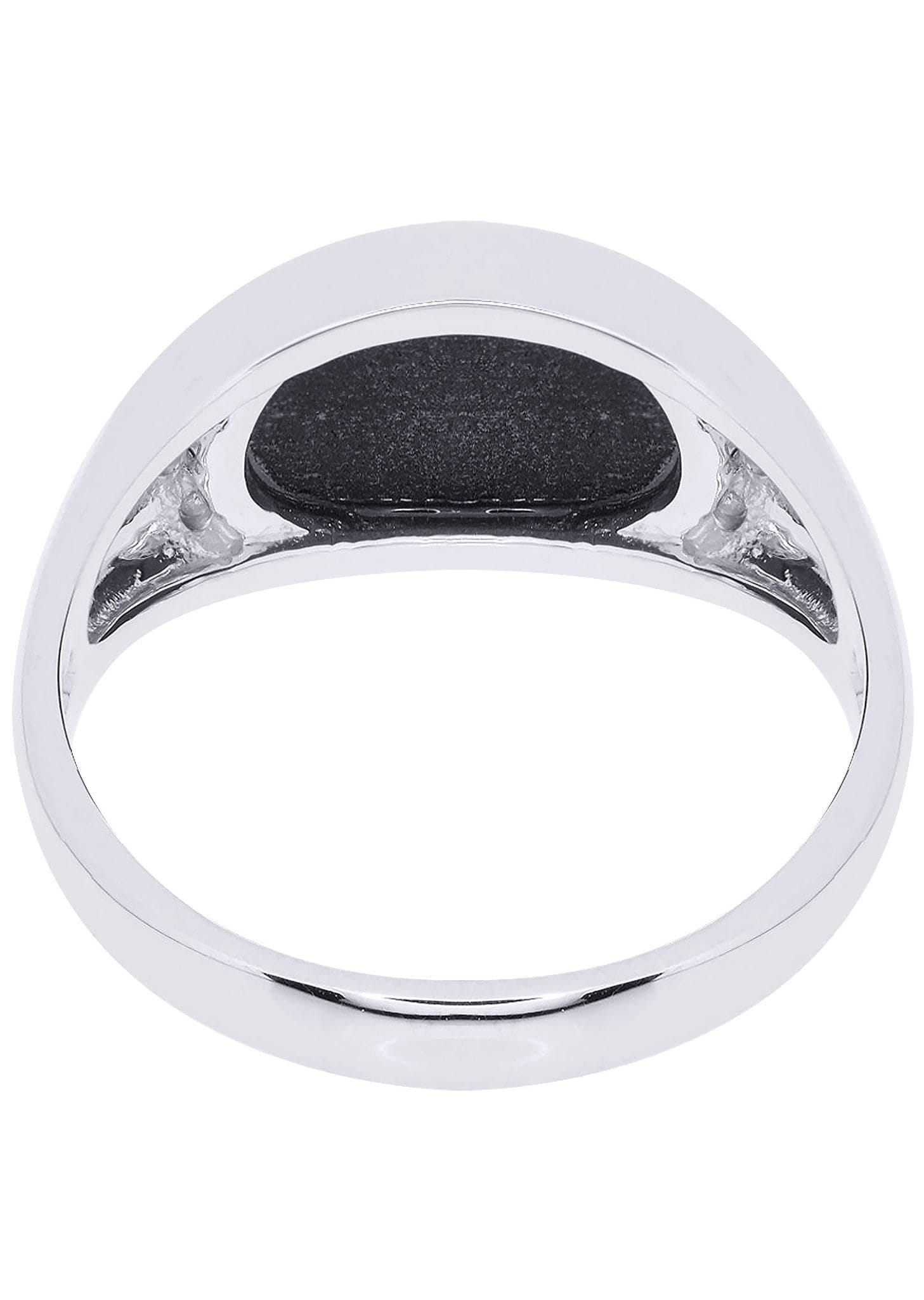 Manufacturer 8 White Gold Mens Diamond Ring| 0.09 Carats| 5.93 Grams