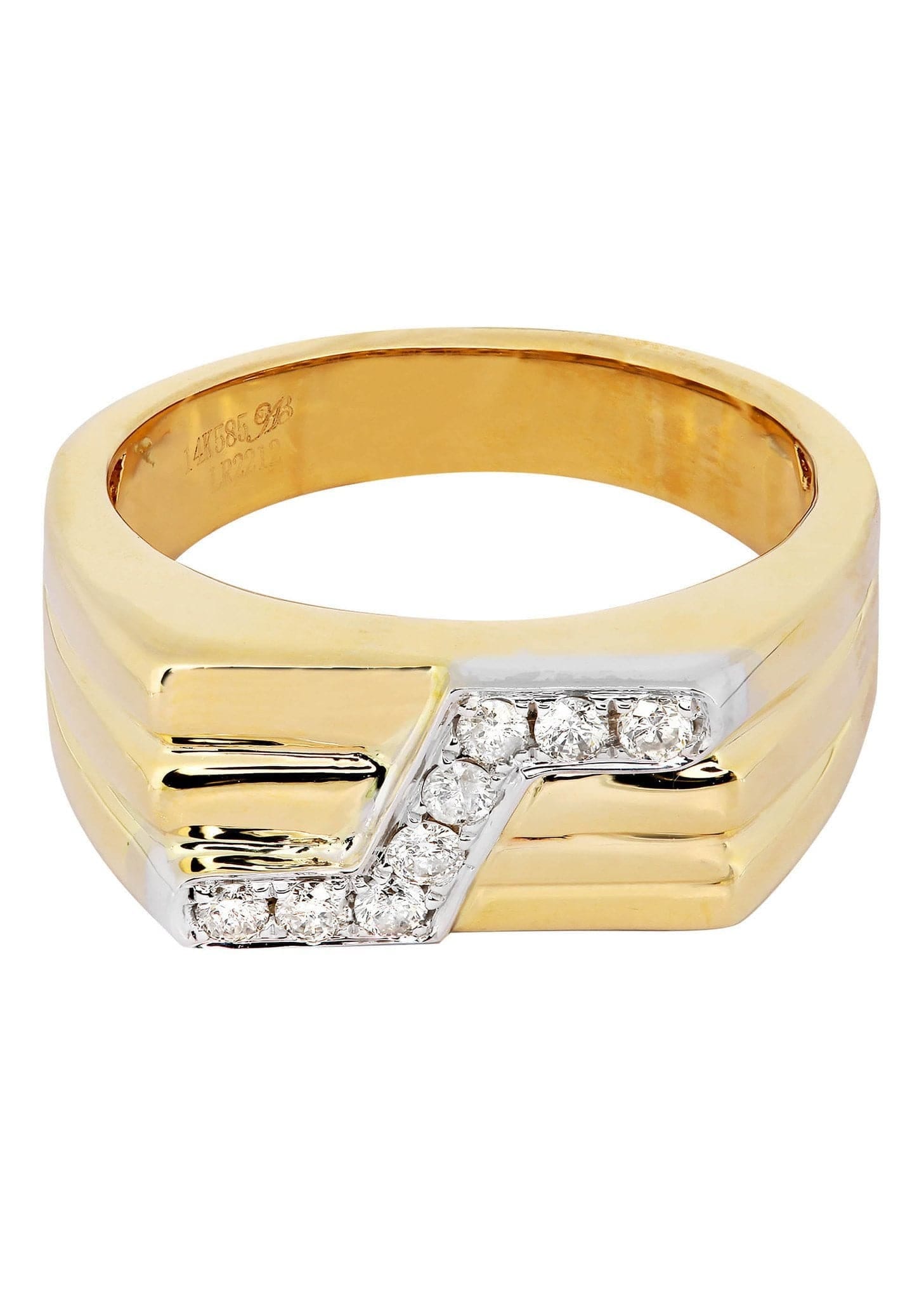 Manufacturer 8 Mens Diamond Pinky Ring| 0.28 Carats| 8.73 Grams