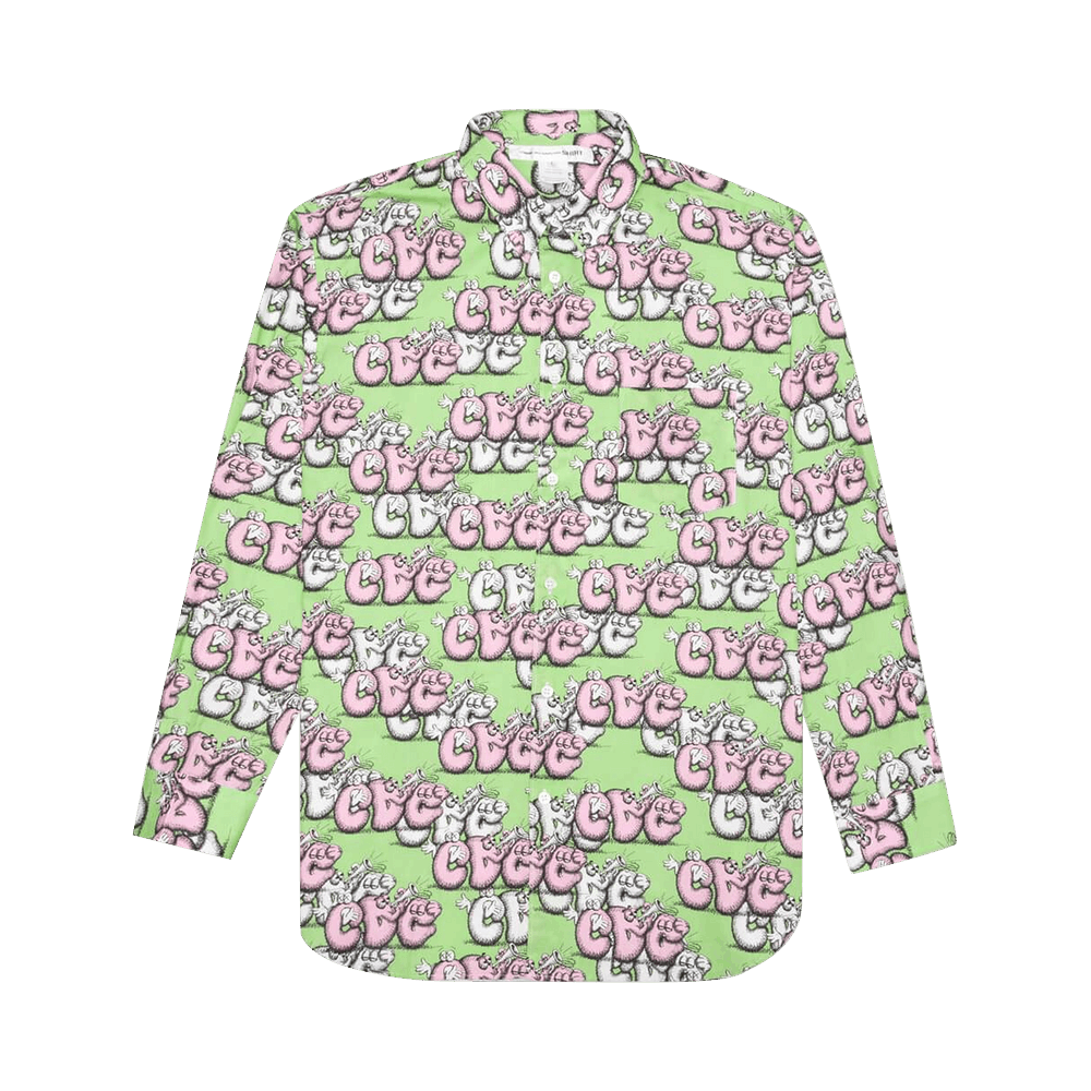 Comme des Garçons SHIRT x KAWS Classic Shirt Print G White