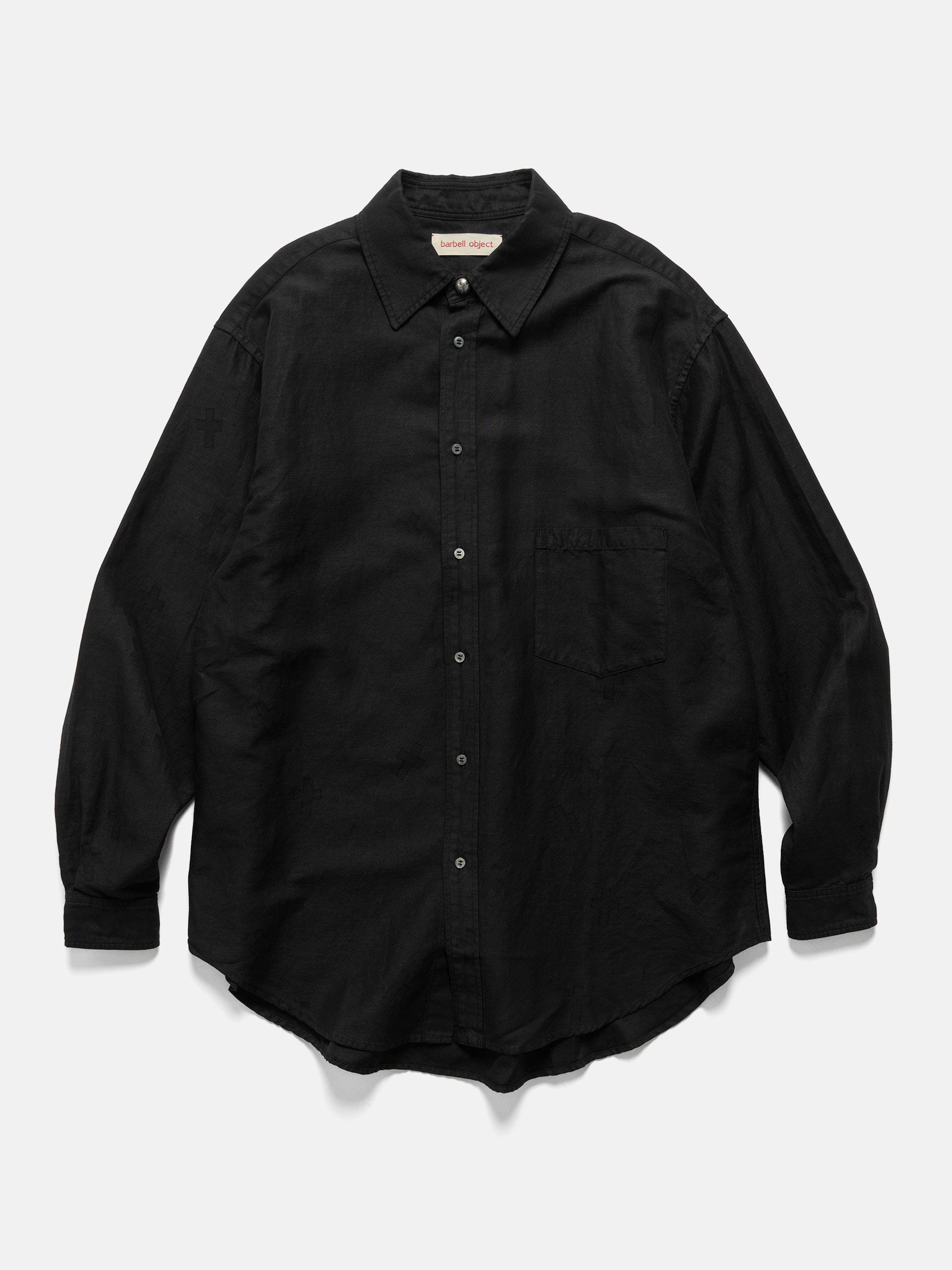 Barbell Object Cotton Linen +sh Black
