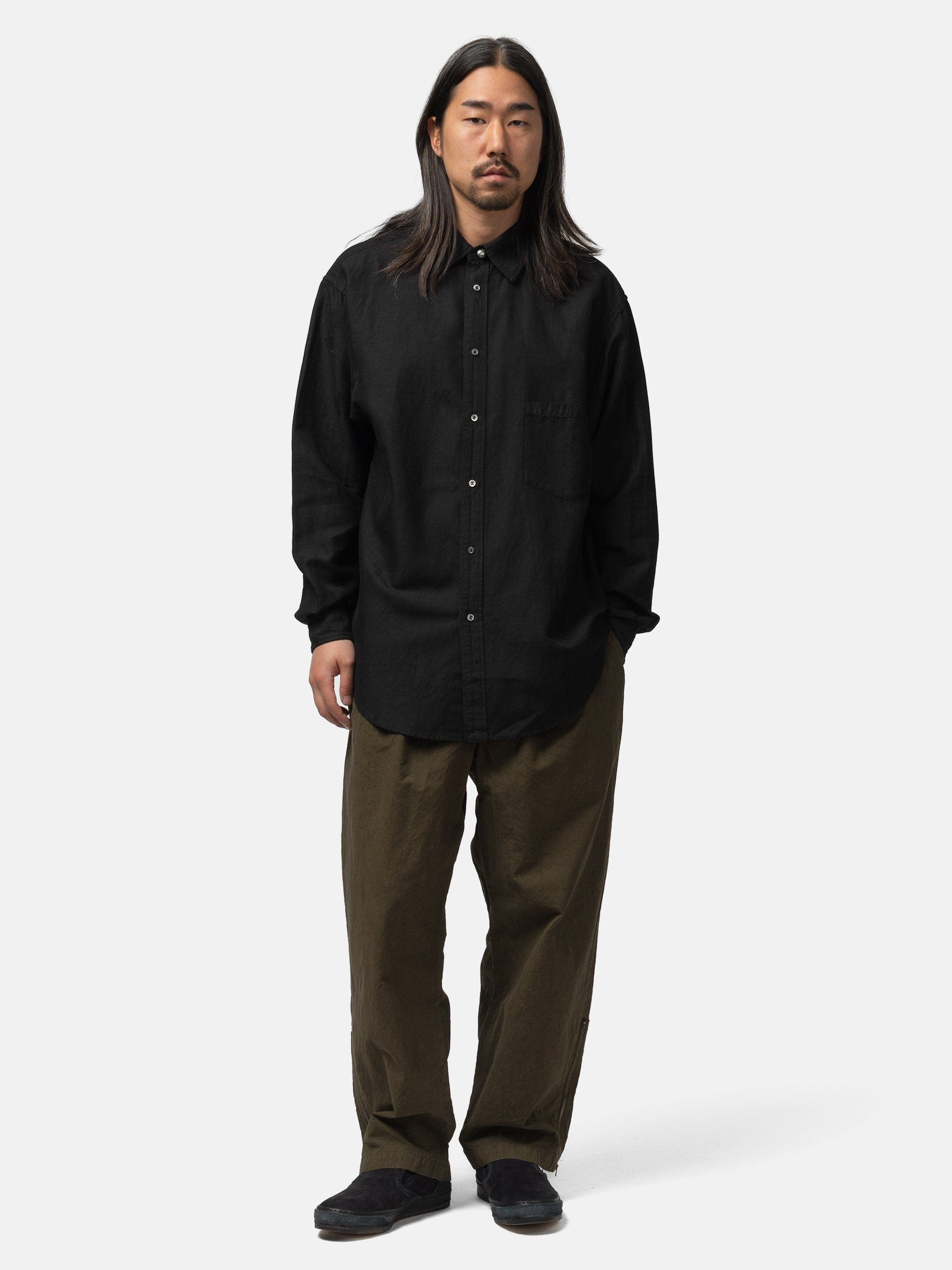 Barbell Object Cotton Linen +sh Black