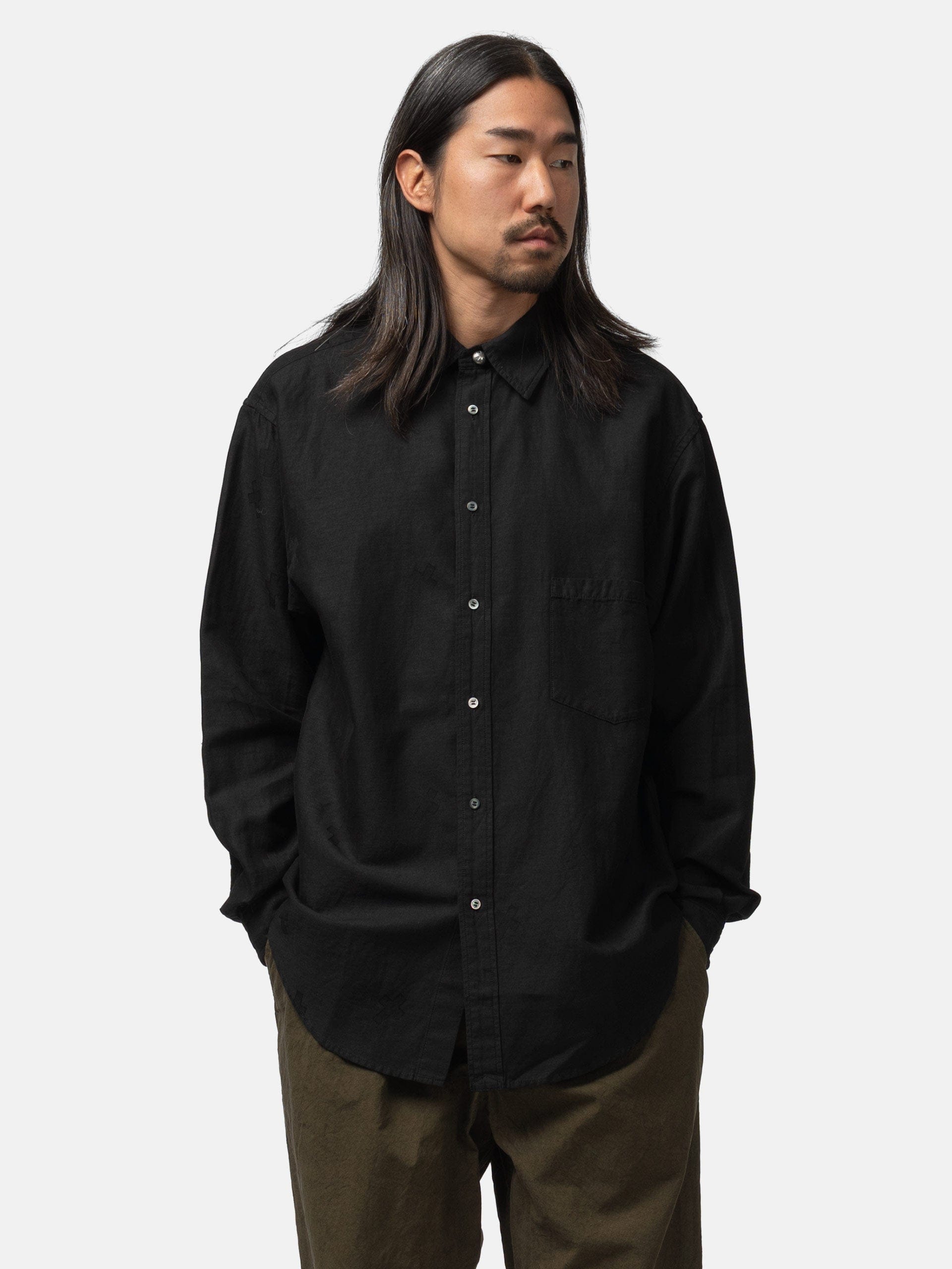 Barbell Object Cotton Linen +sh Black