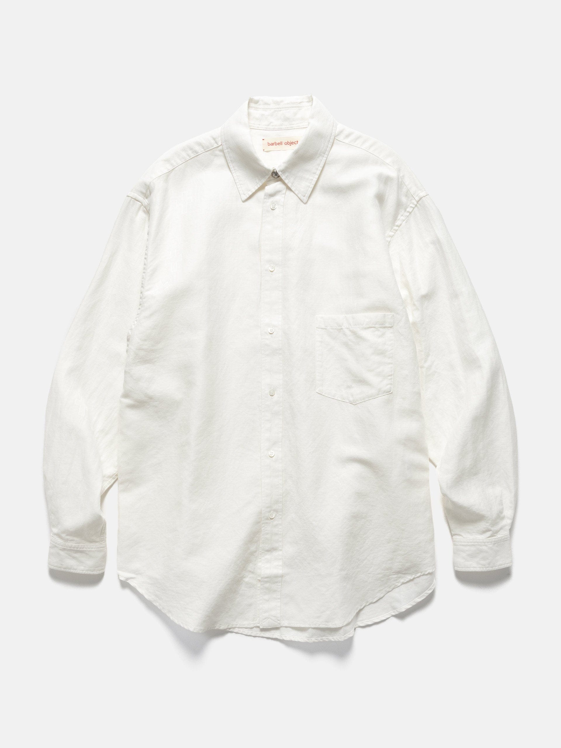 Barbell Object Cotton Linen +sh White