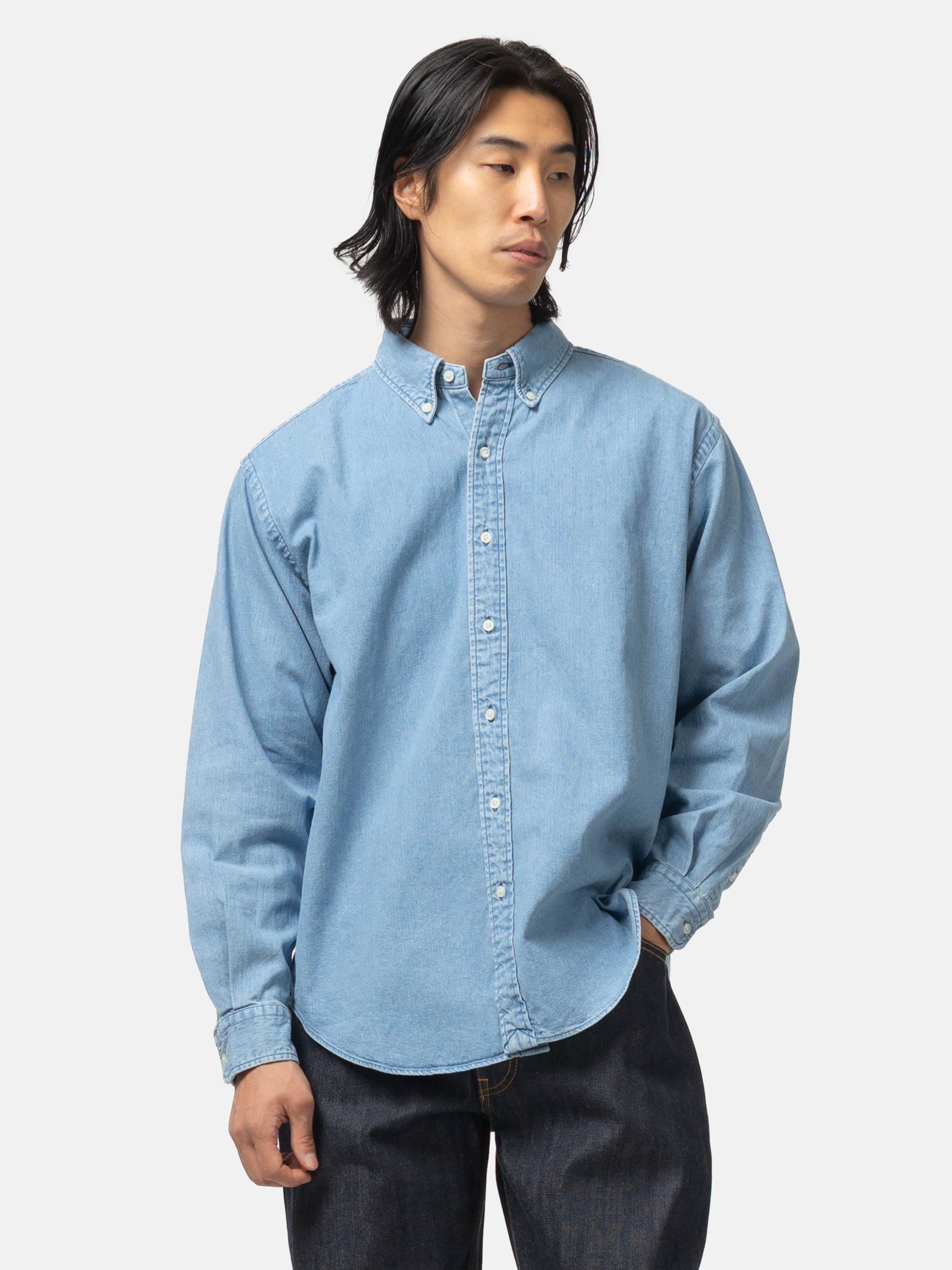 CIOTA Denim B.D Shirt Light Blue
