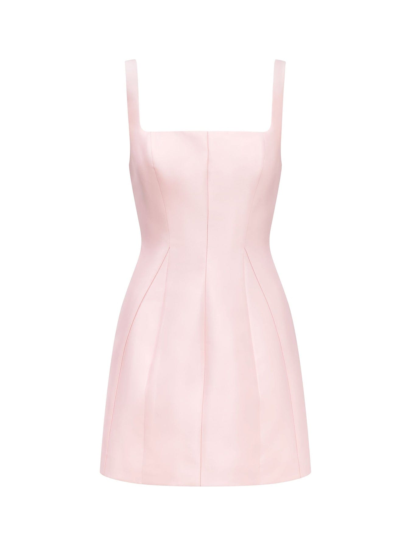 Forever New Kaitlyn Structured Satin Mini Dress Pink