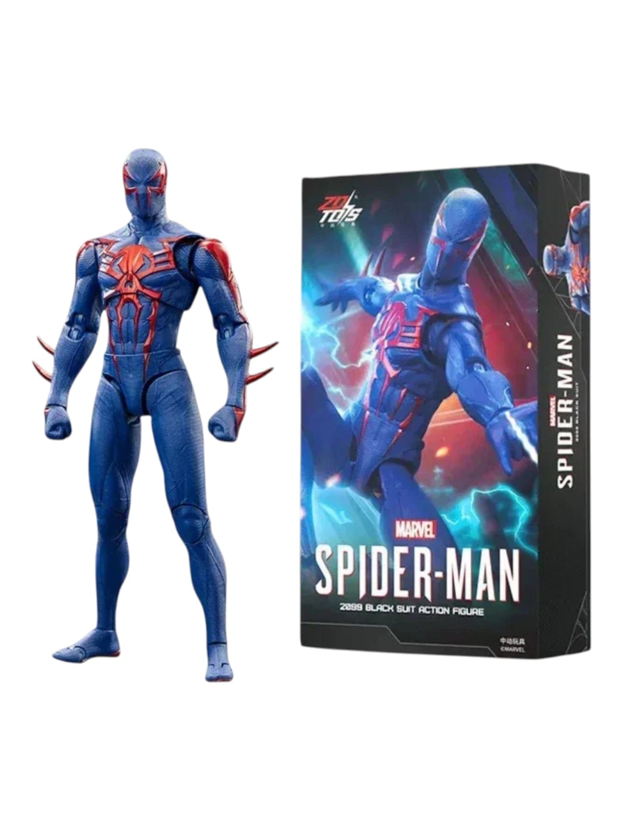 ZD Toys Spider - Man 2099 Black Suit Action Figure (18 cm) | 1950 - 07 | 1:10 Scale
