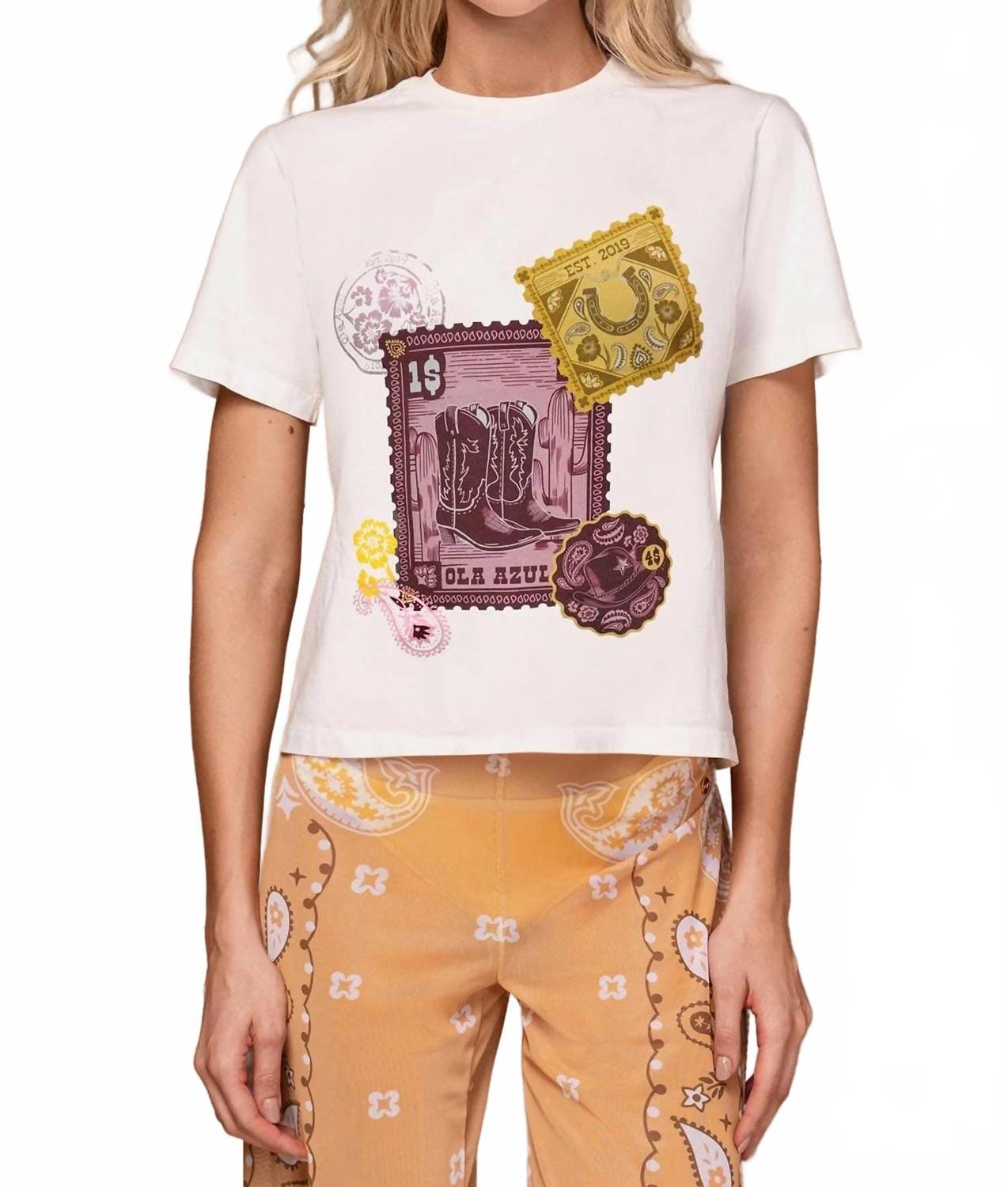 WHITE* Maya Oasis Short Sleeve T - Shirt In White