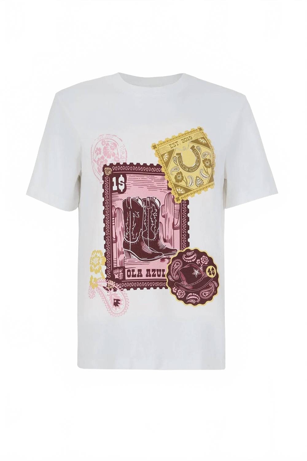 WHITE* Maya Oasis Short Sleeve T - Shirt In White