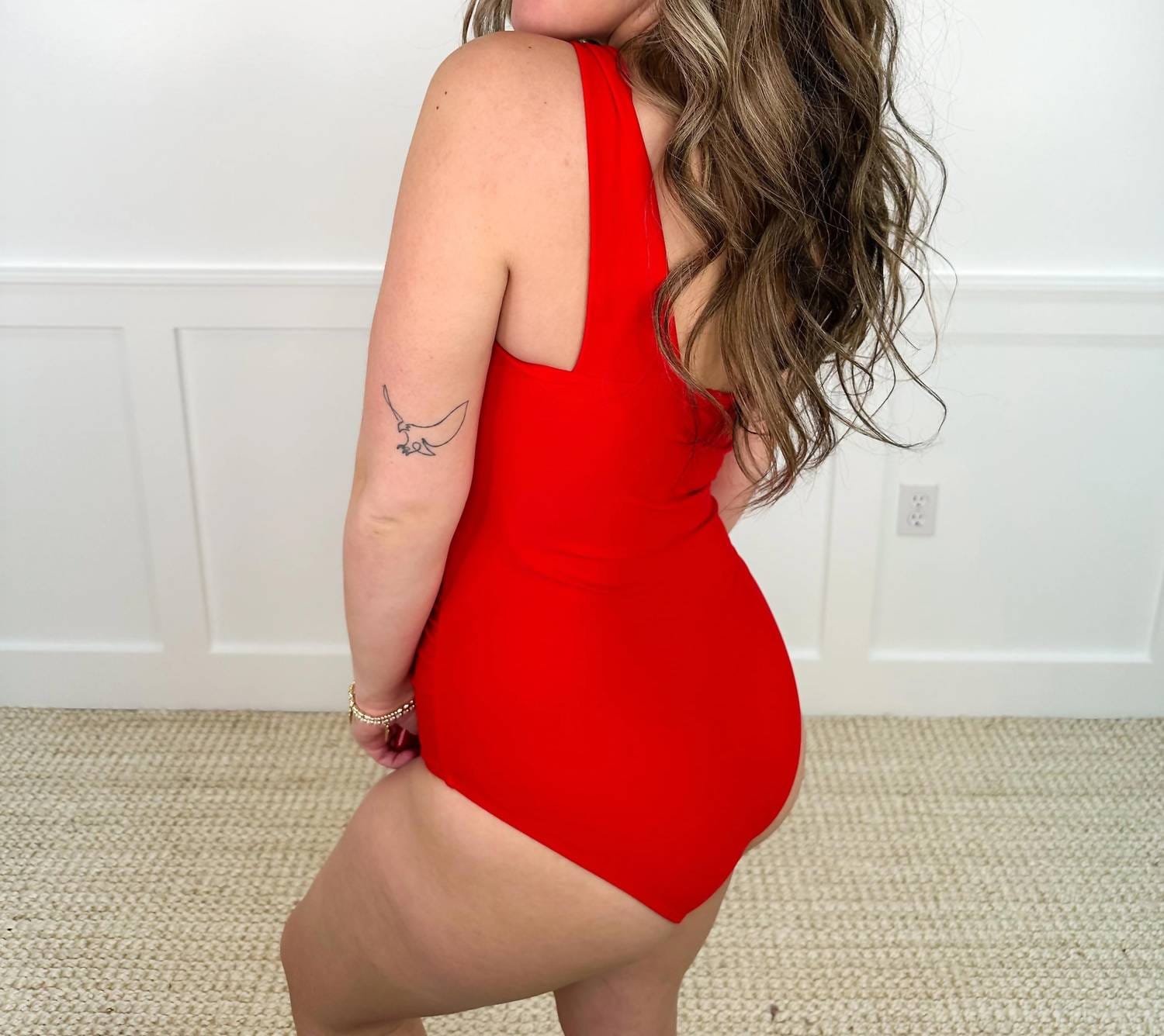 One Piece What A Hottie One Piece Swimsuit In Red