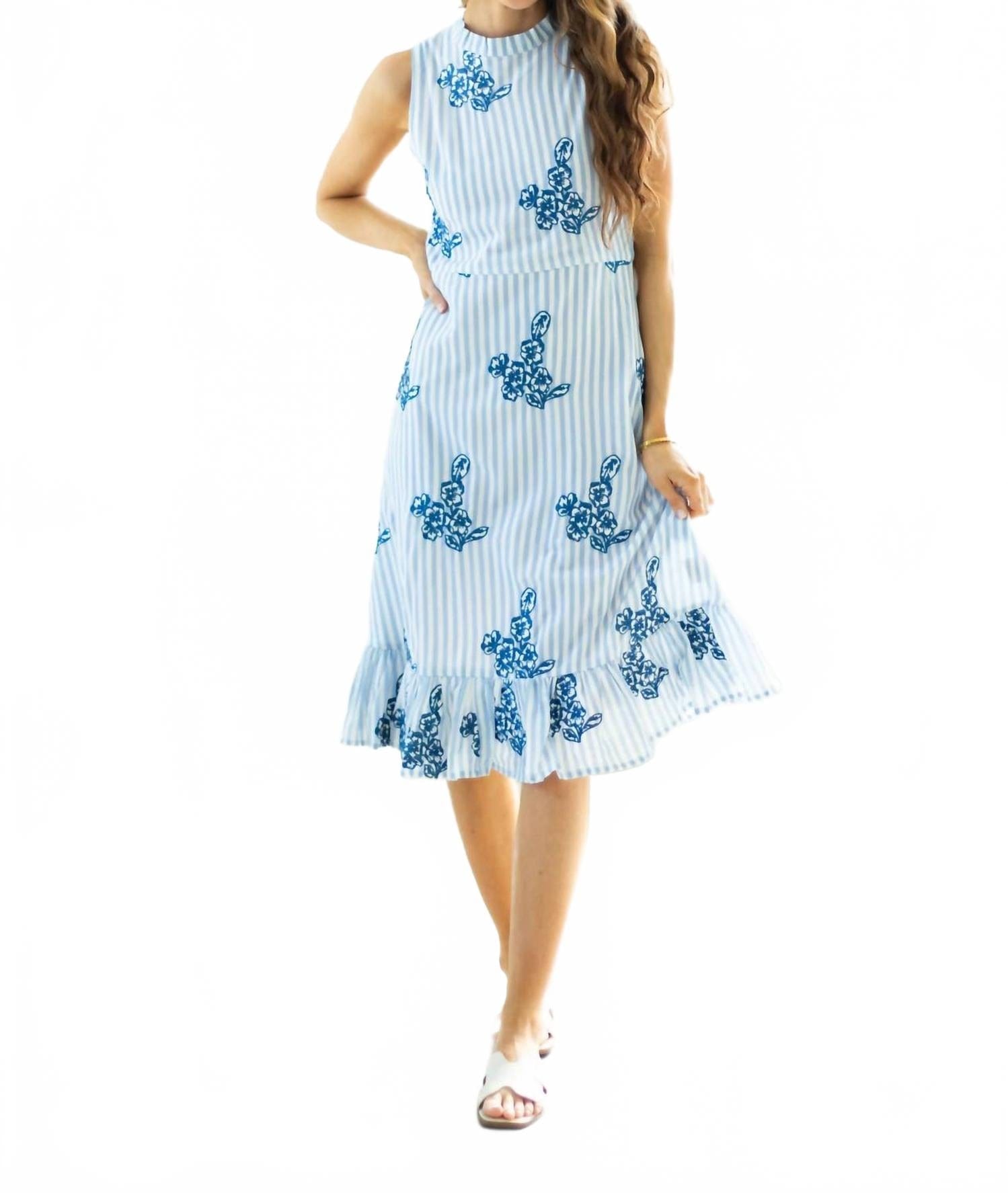 Blue Casey Dress In Blue