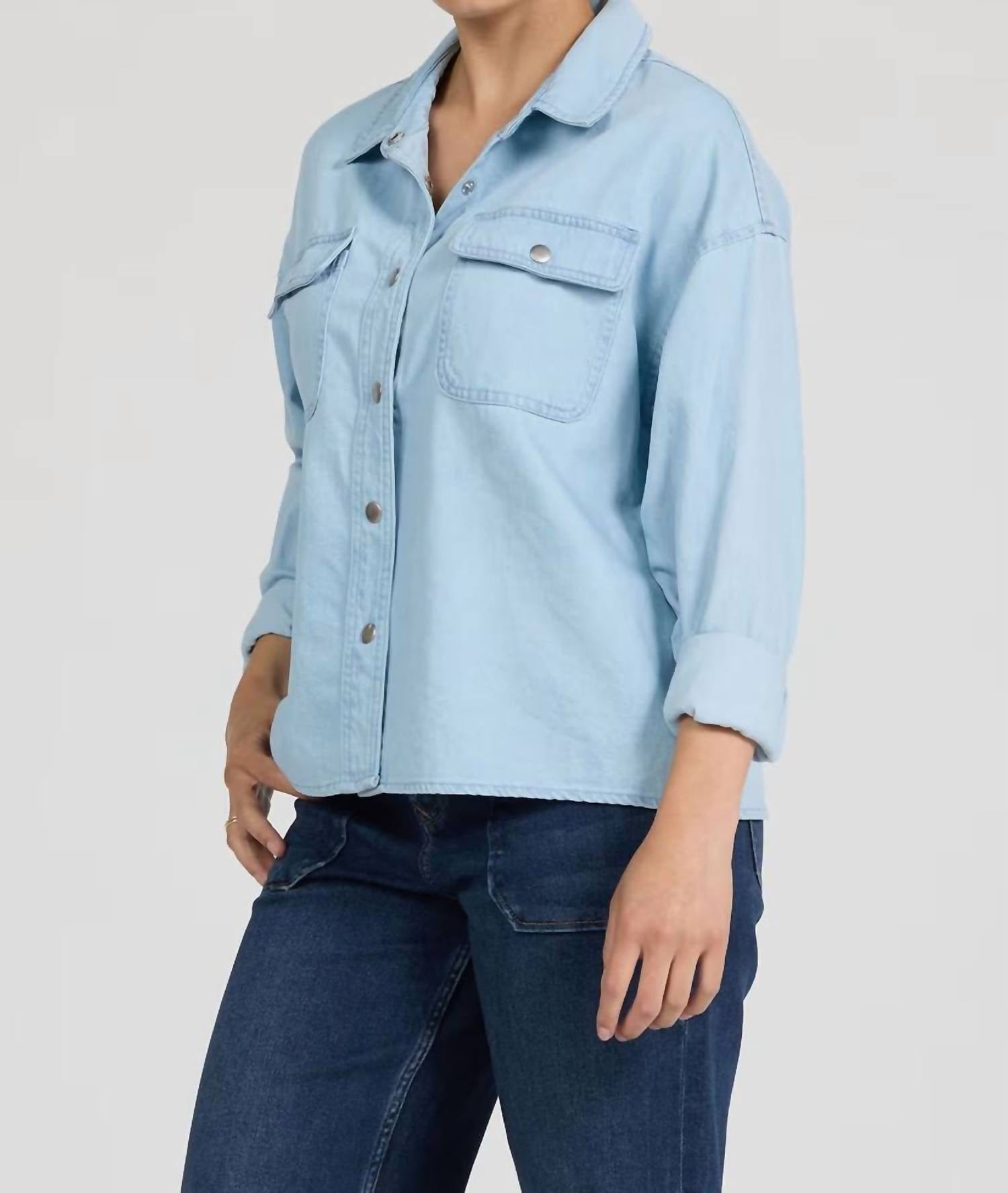 Blue Adrianna Shirt In Light Blue