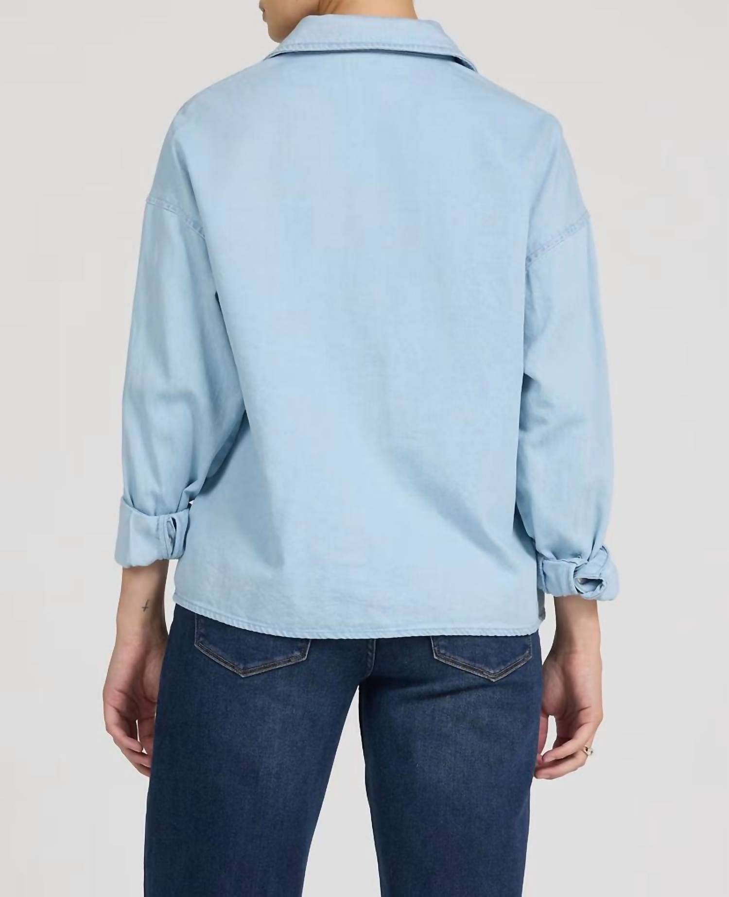 Blue Adrianna Shirt In Light Blue