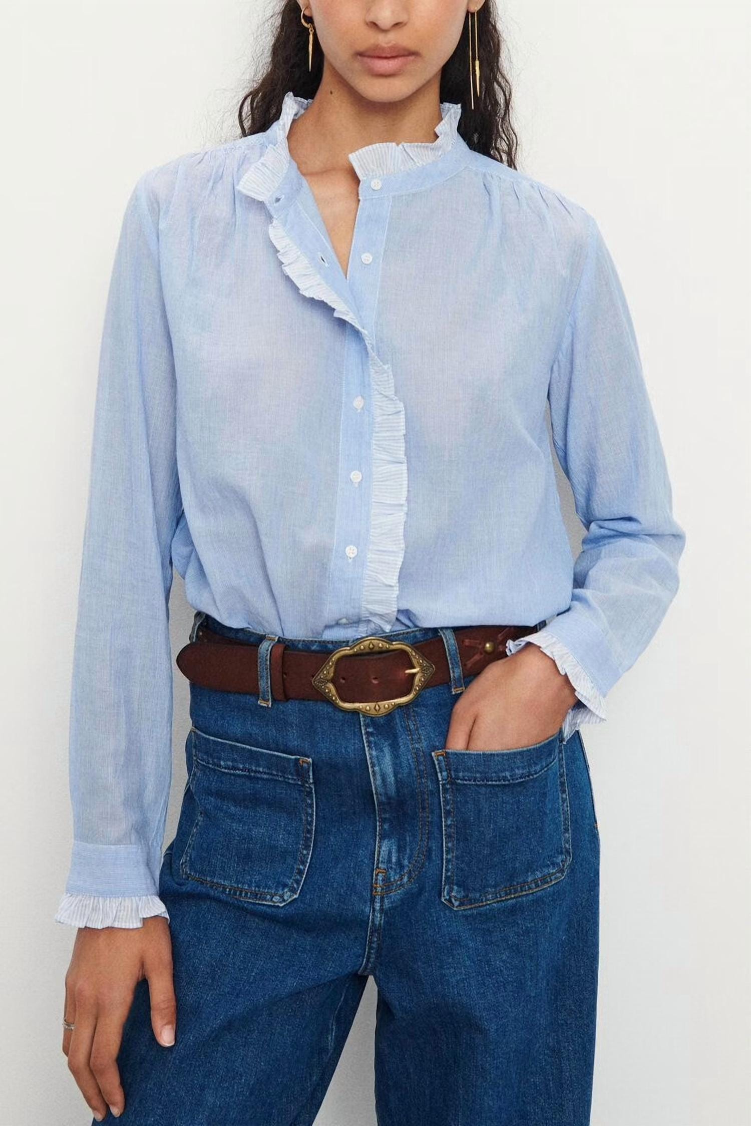 Blue Rita Shirt In Blue