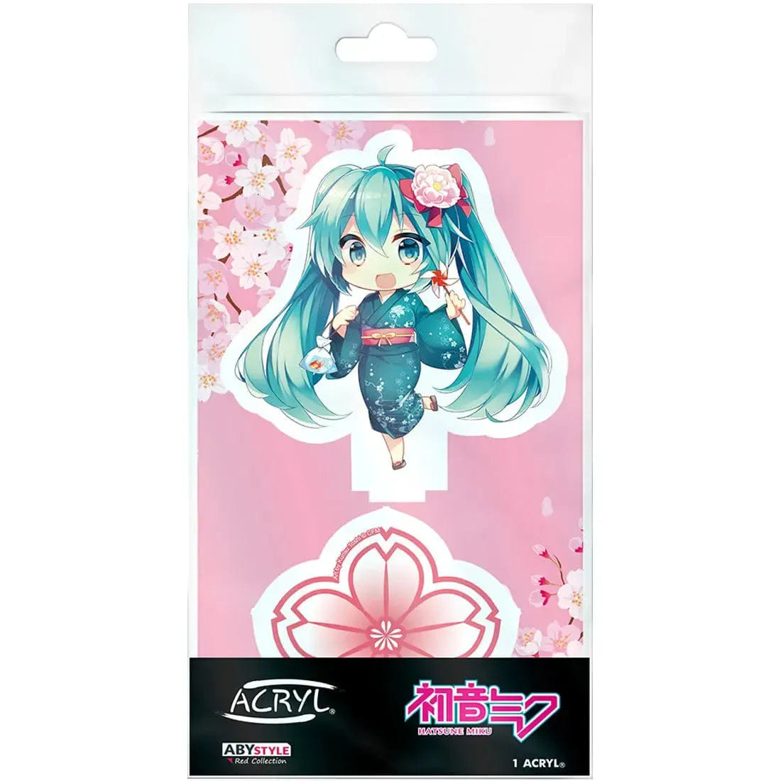 Abystyle Hatsune Miku - Chibi Kimono Hatsune Miku Standee Figure (3.75" Acrylic) - ABYstyle - Acryl Series