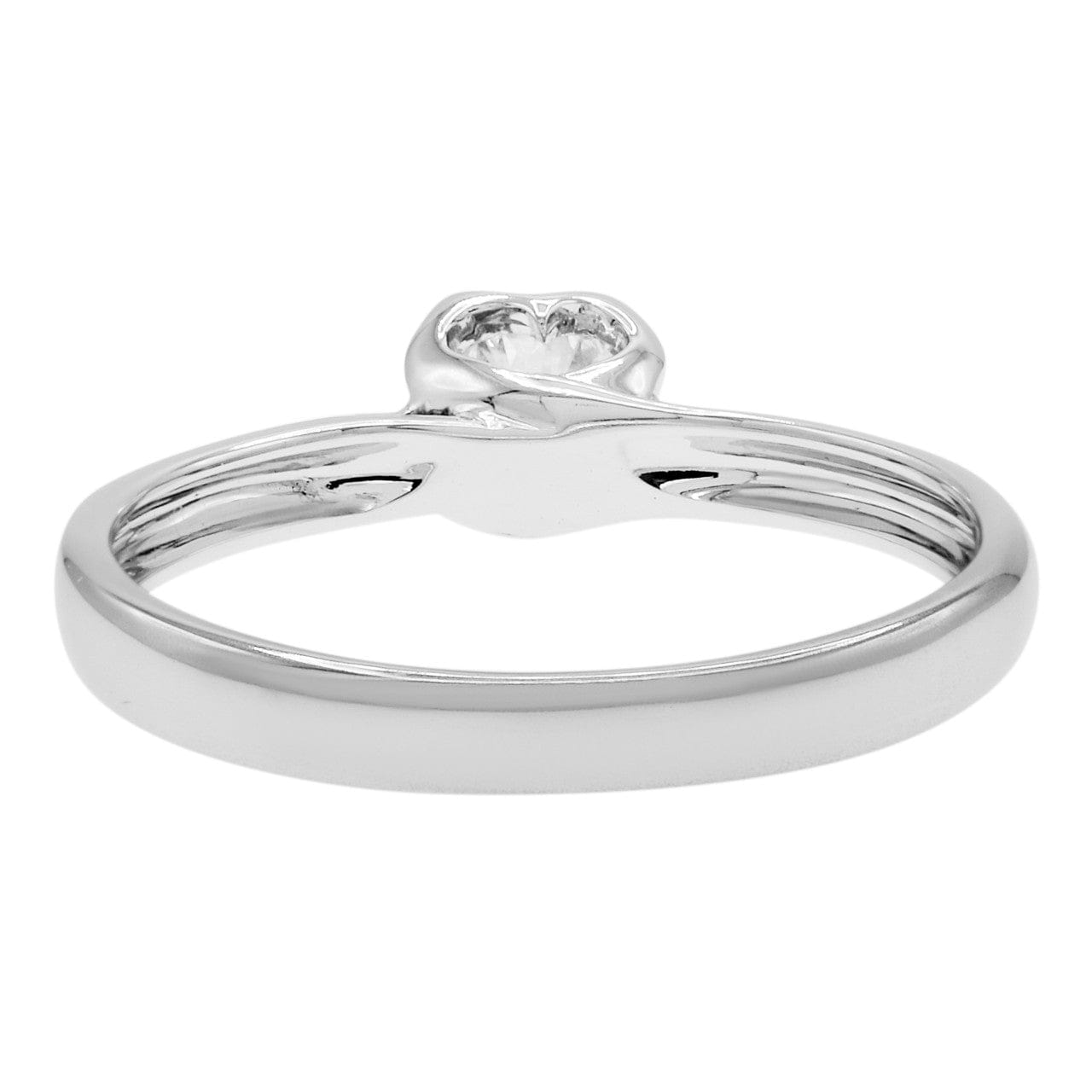 Solitaire 18K White Gold 0.30 Carat Diamond Solitaire Ring