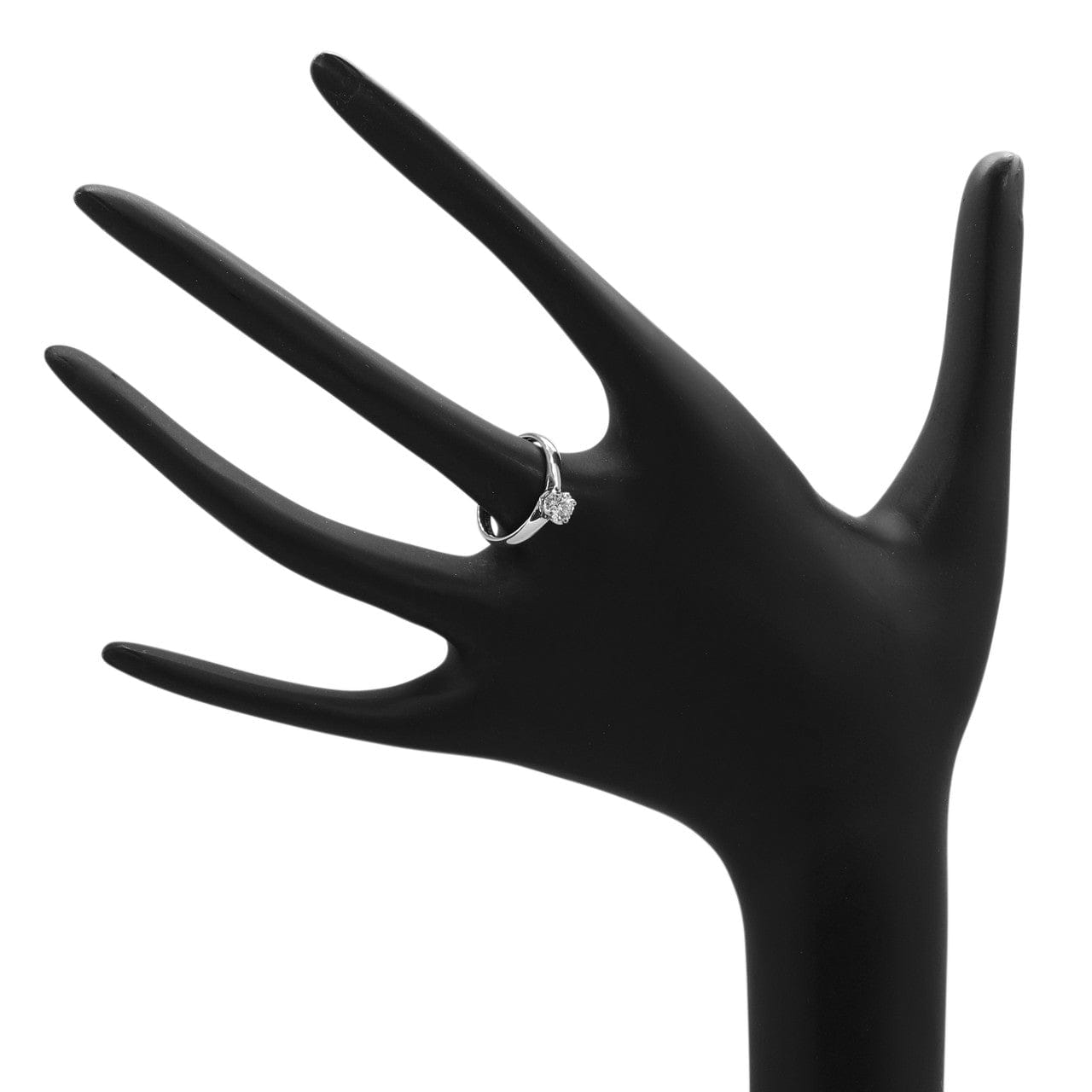 Solitaire 18K White Gold 0.30 Carat Diamond Solitaire Ring