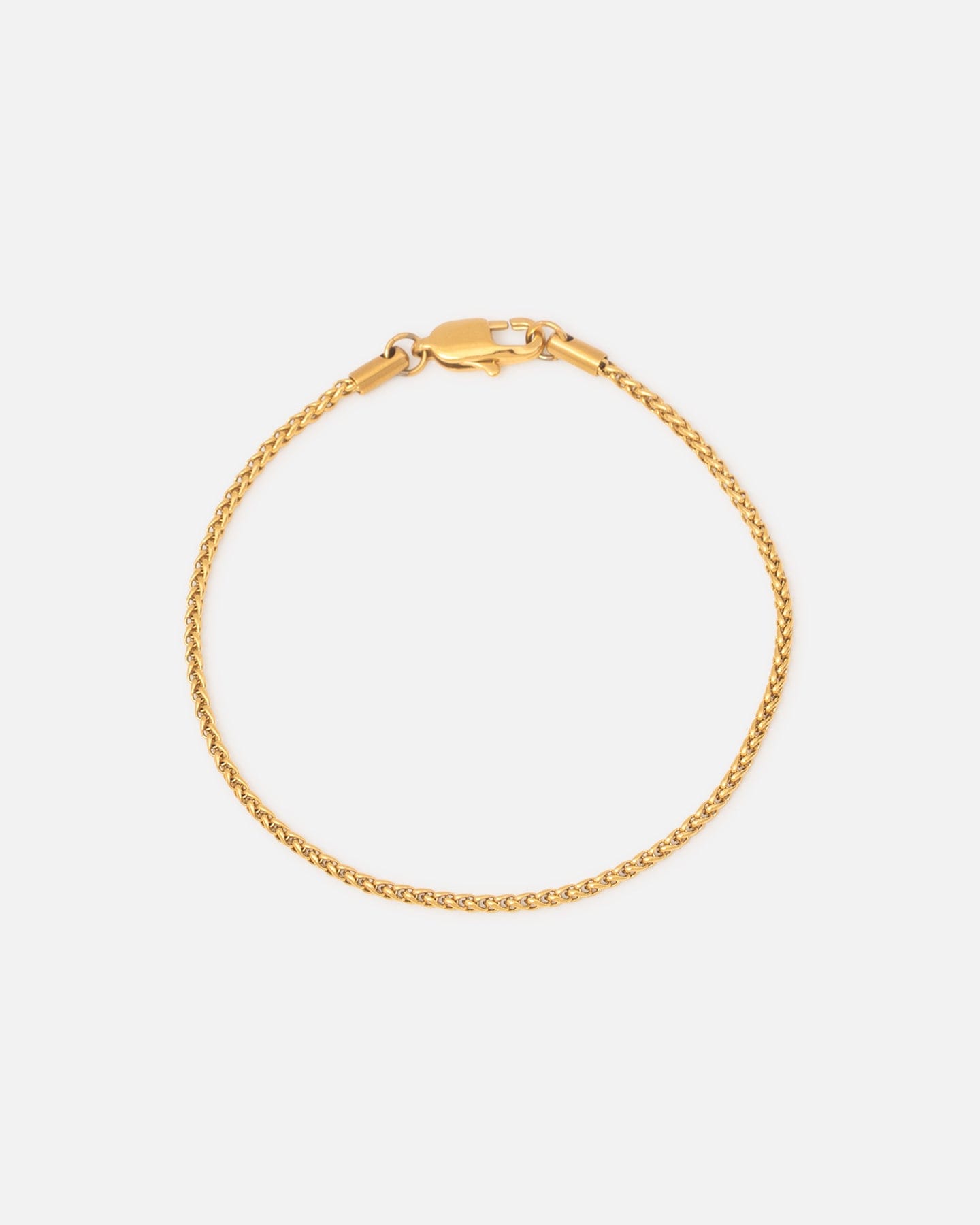 Saint Morta 2 mm Palm Chain Bracelet Gold