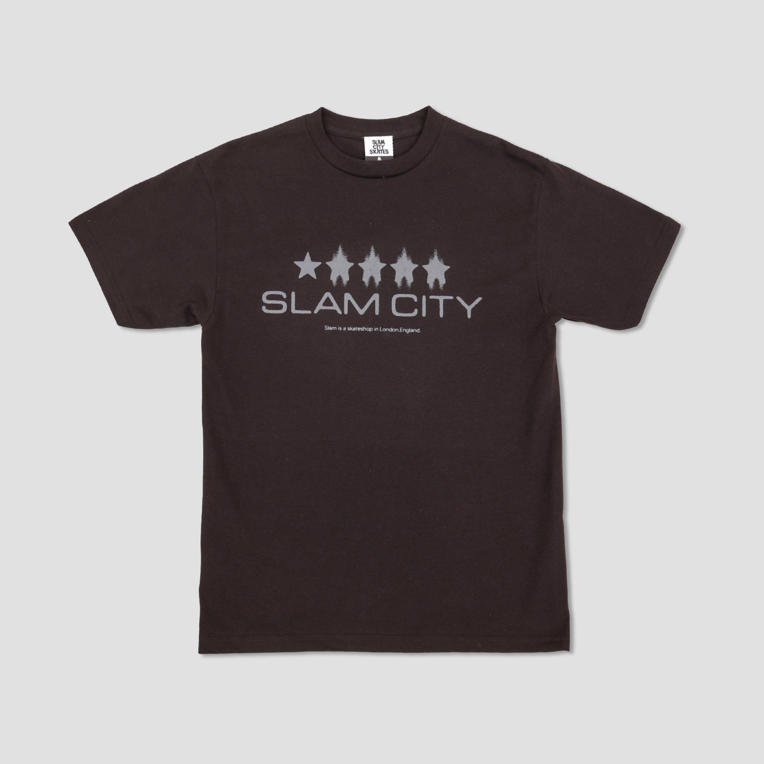 Slam City Skates Review T - Shirt Black / Grey