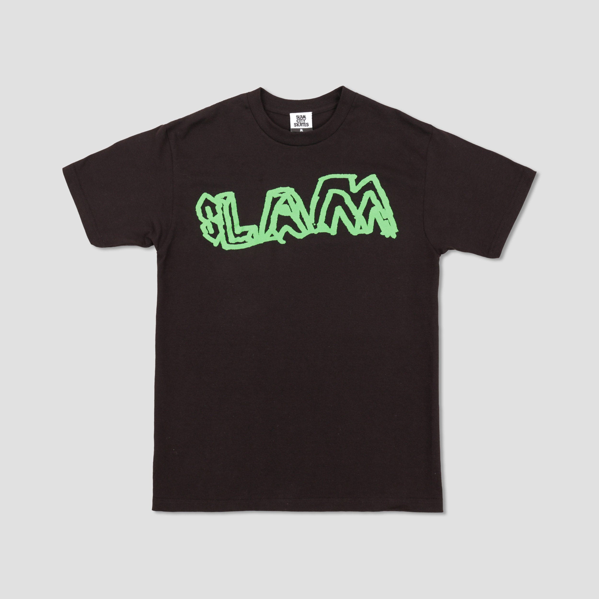 Slam City Skates Young Team T - Shirt Black / Green
