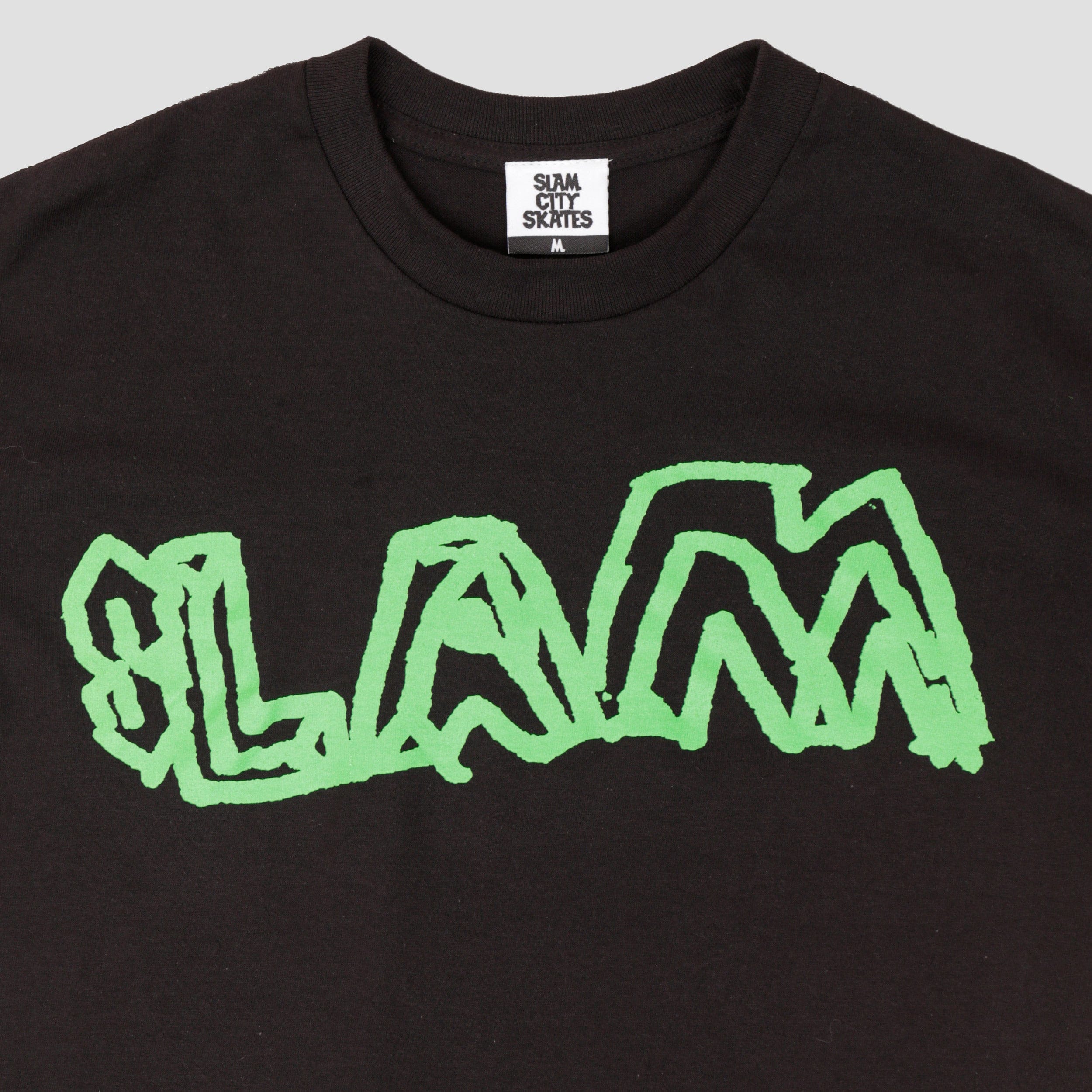 Slam City Skates Young Team T - Shirt Black / Green