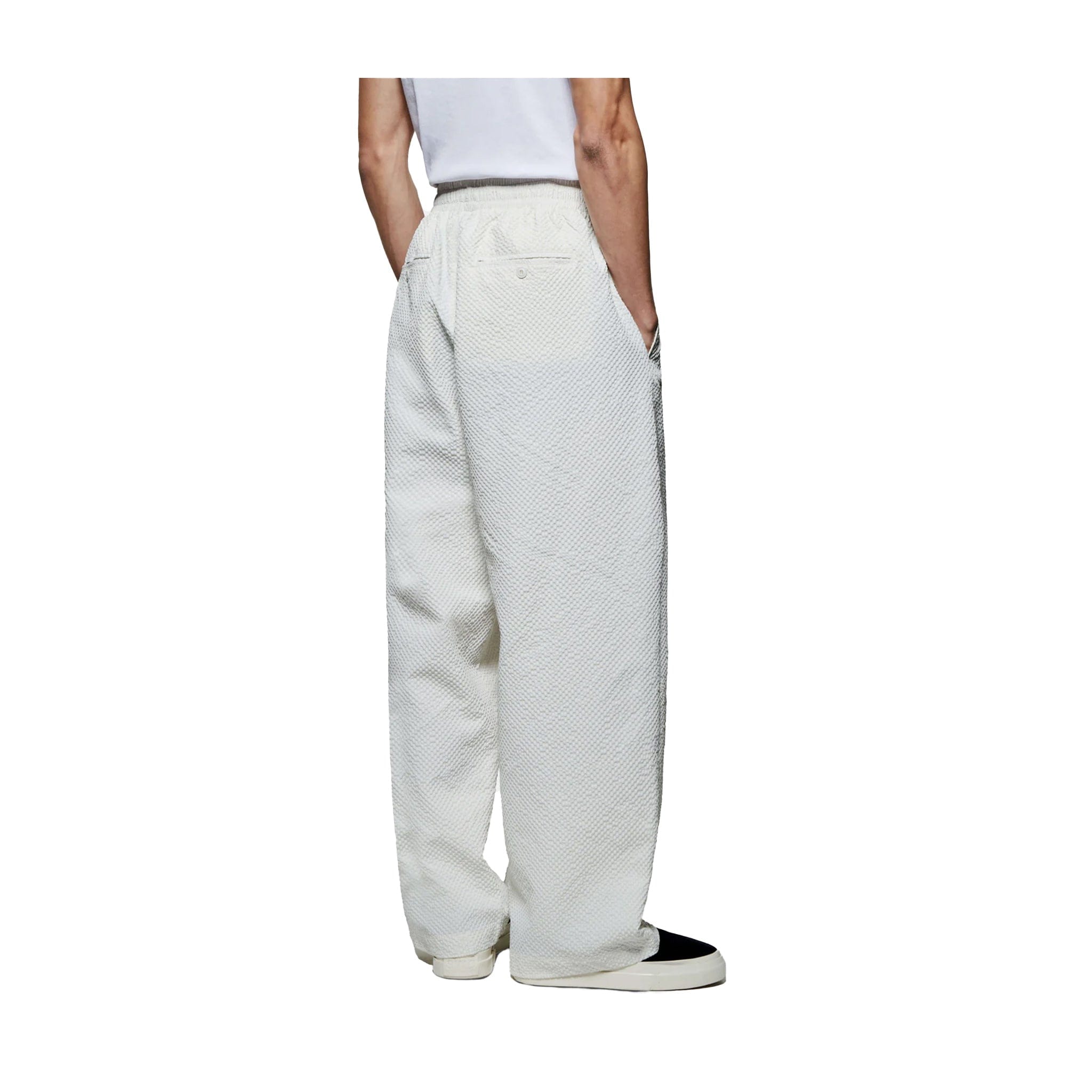 Bunka SEERCUCKER WIDE LEG TROUSERS - BONE