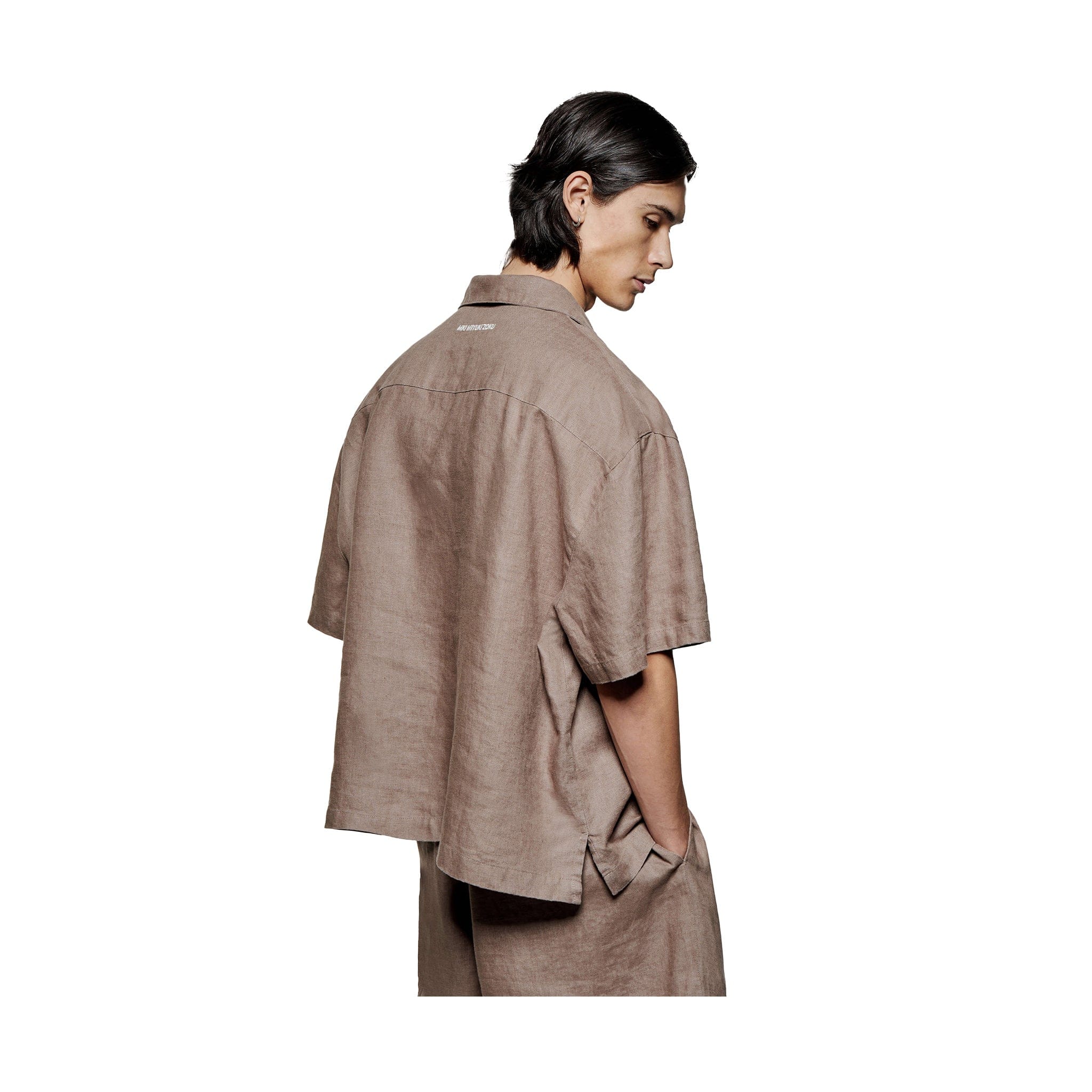 Vacation LINEN VACATION SHIRT - MUSHROOM