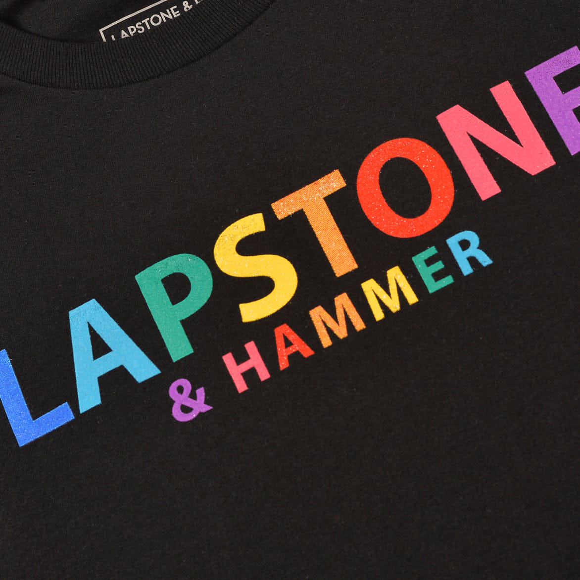 Lapstone & Hammer LH COLOR - BLOCK T-Shirt - BLACK / MULTI
