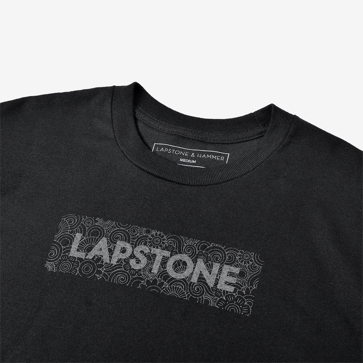 Lapstone & Hammer LAPSTONE DECO BOX T-Shirt - BLACK REFLECTIVE