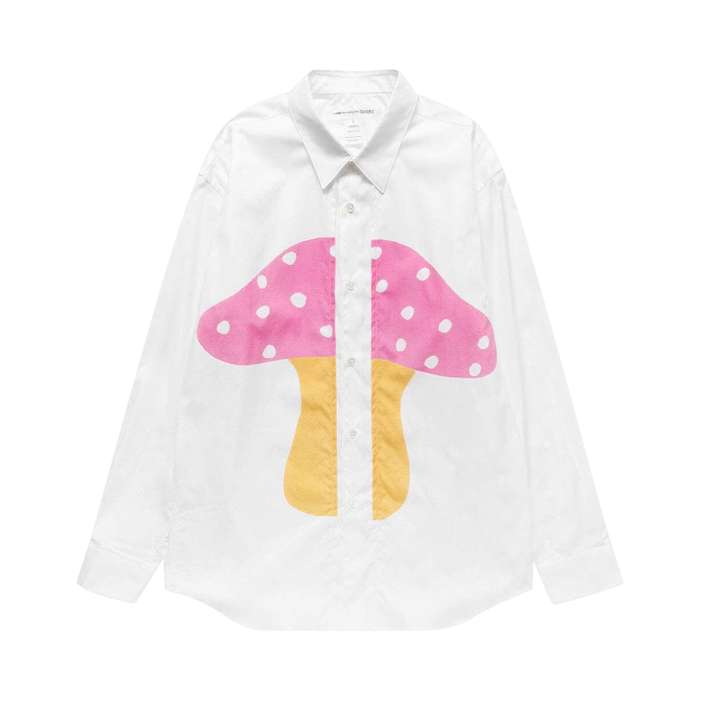 Comme des Garçons SHIRT x Brett Westfall Mushroom Shirt White