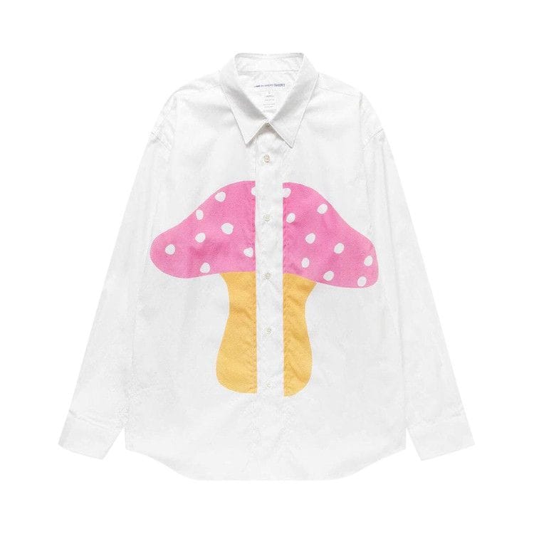 Comme des Garçons SHIRT x Brett Westfall Mushroom Shirt White